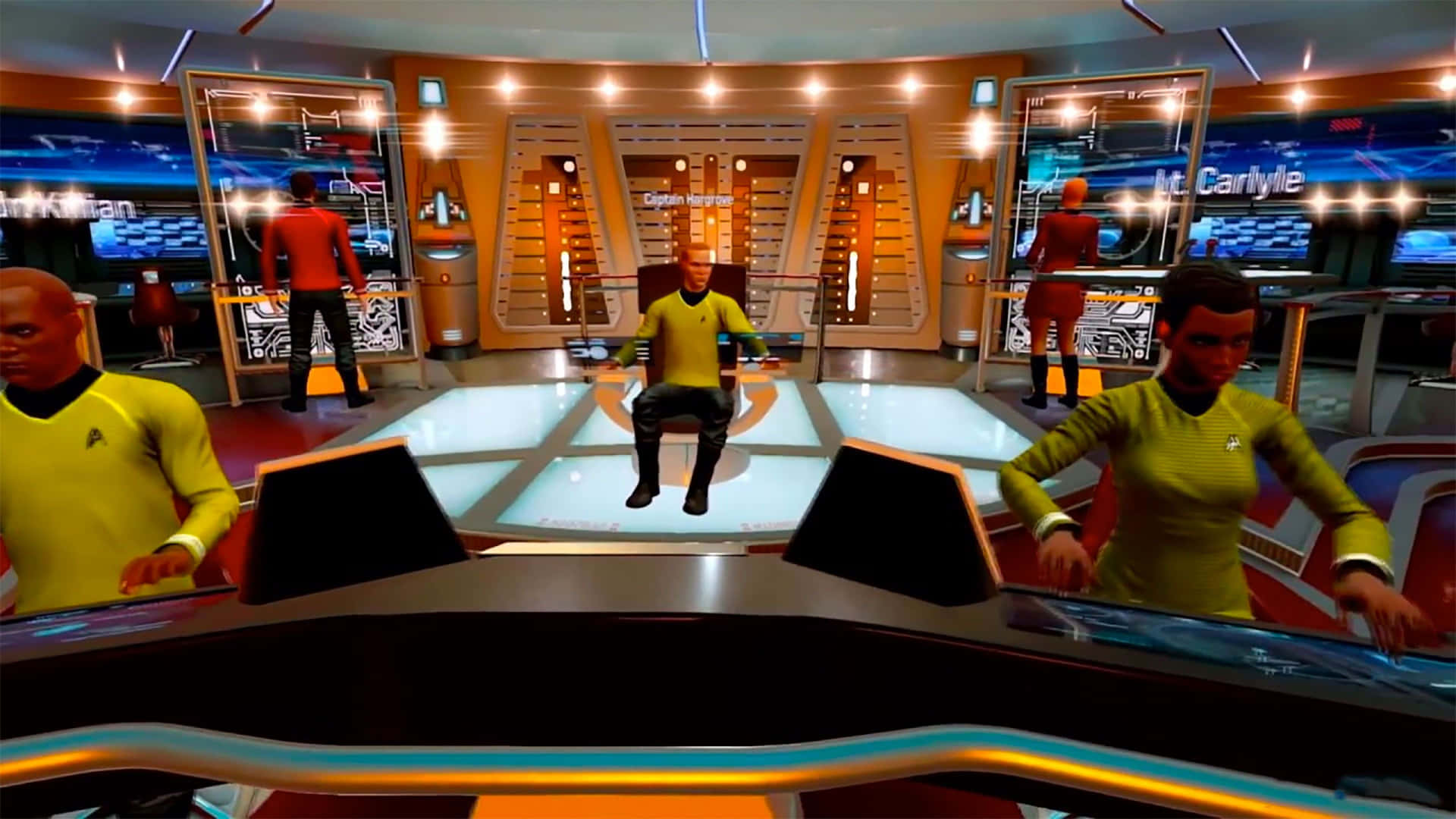 Star Trek Enterprise Bridge Crew Video Game Background