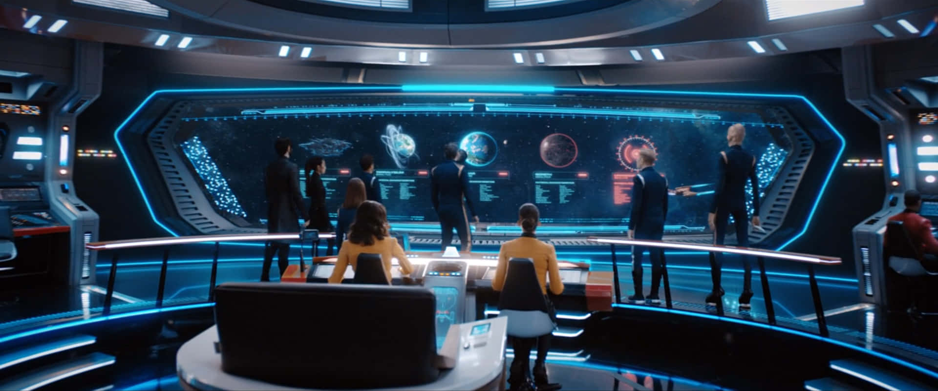 Star Trek Enterprise Bridge Discovery Screen Still Shot Background
