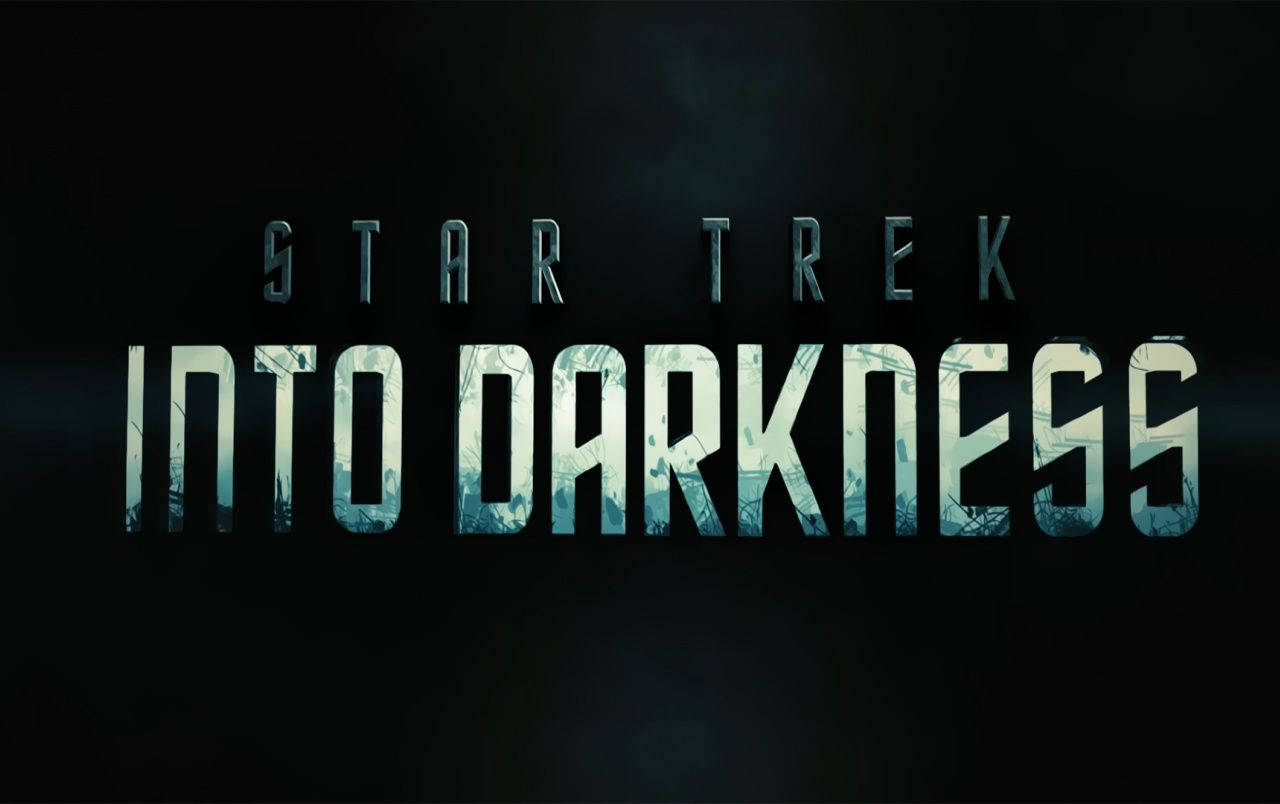 Star Trek Into Darkness Title Poster Background
