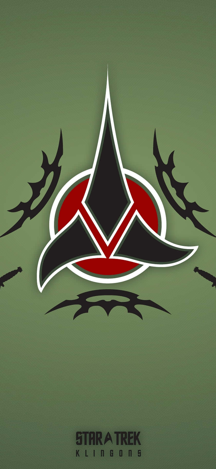 Star Trek Phone Klingon Green Background Background