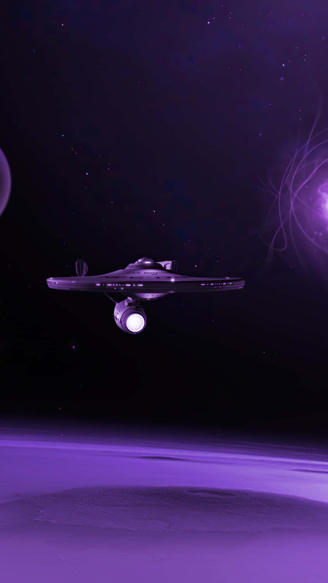 Star Trek Phone Violet Planet Background