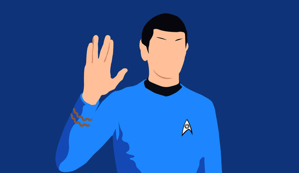 Star Trek Spock Faceless Vector Background