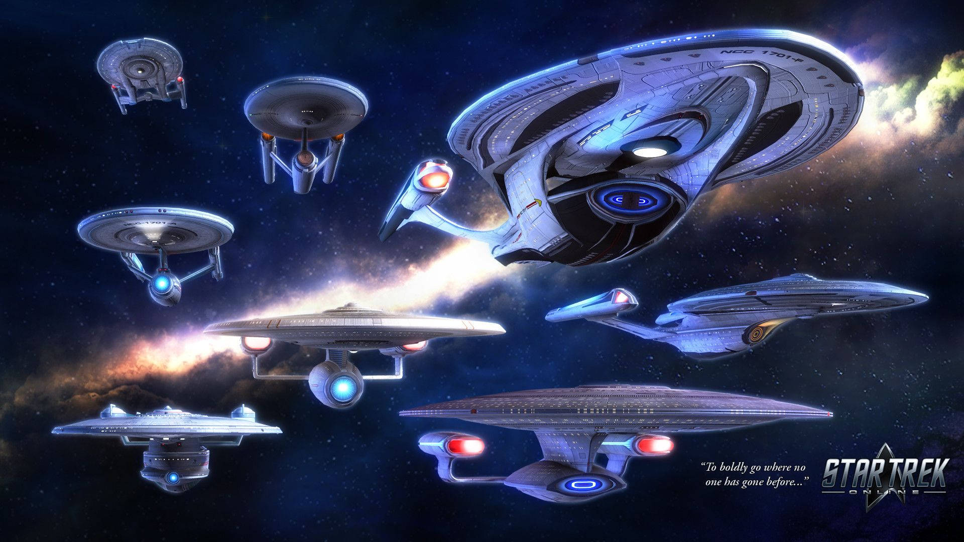 Star Trek Starship Line-up Star Trek Online Background