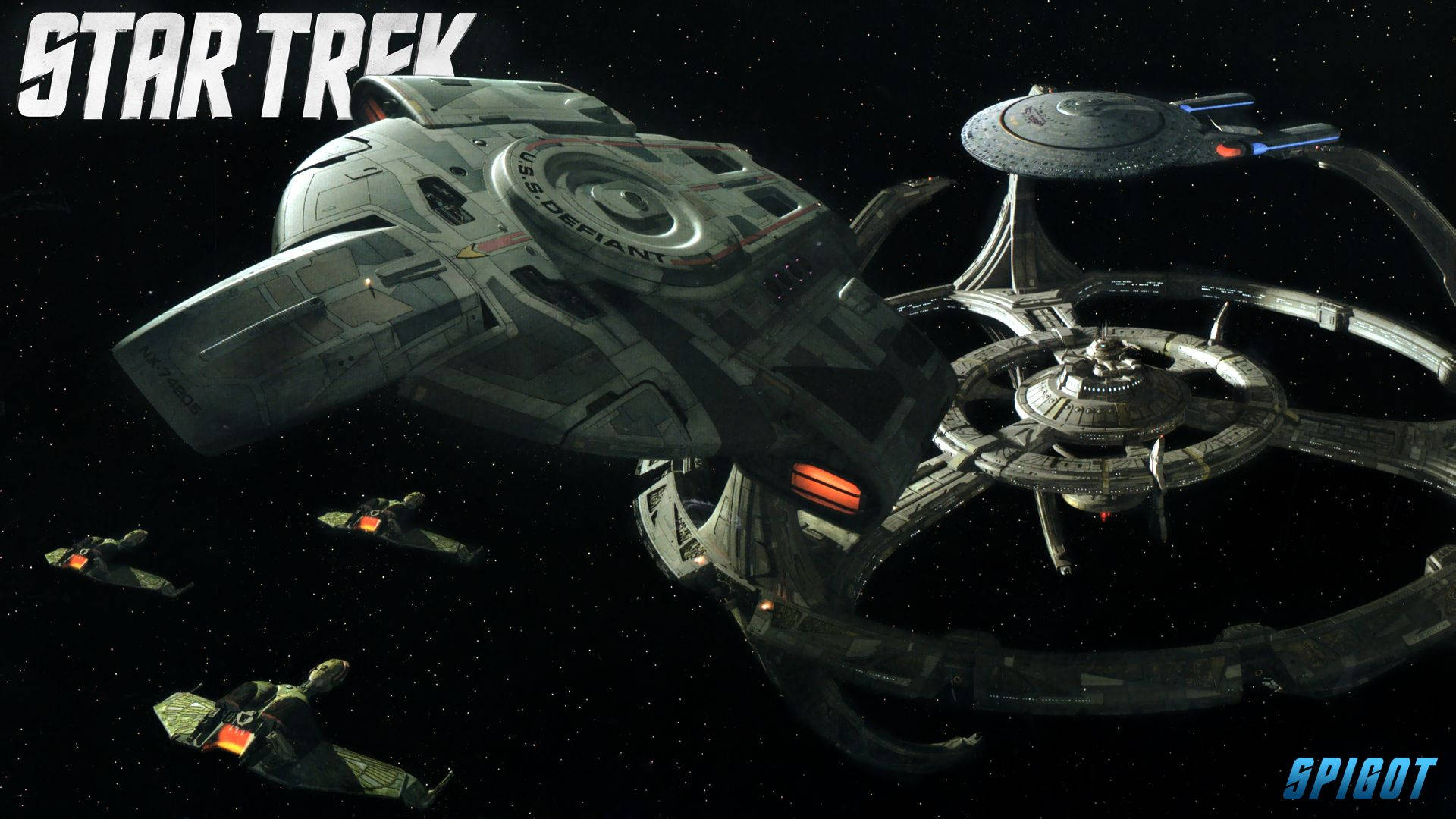 Star Trek Starship Uss Defiant At Station