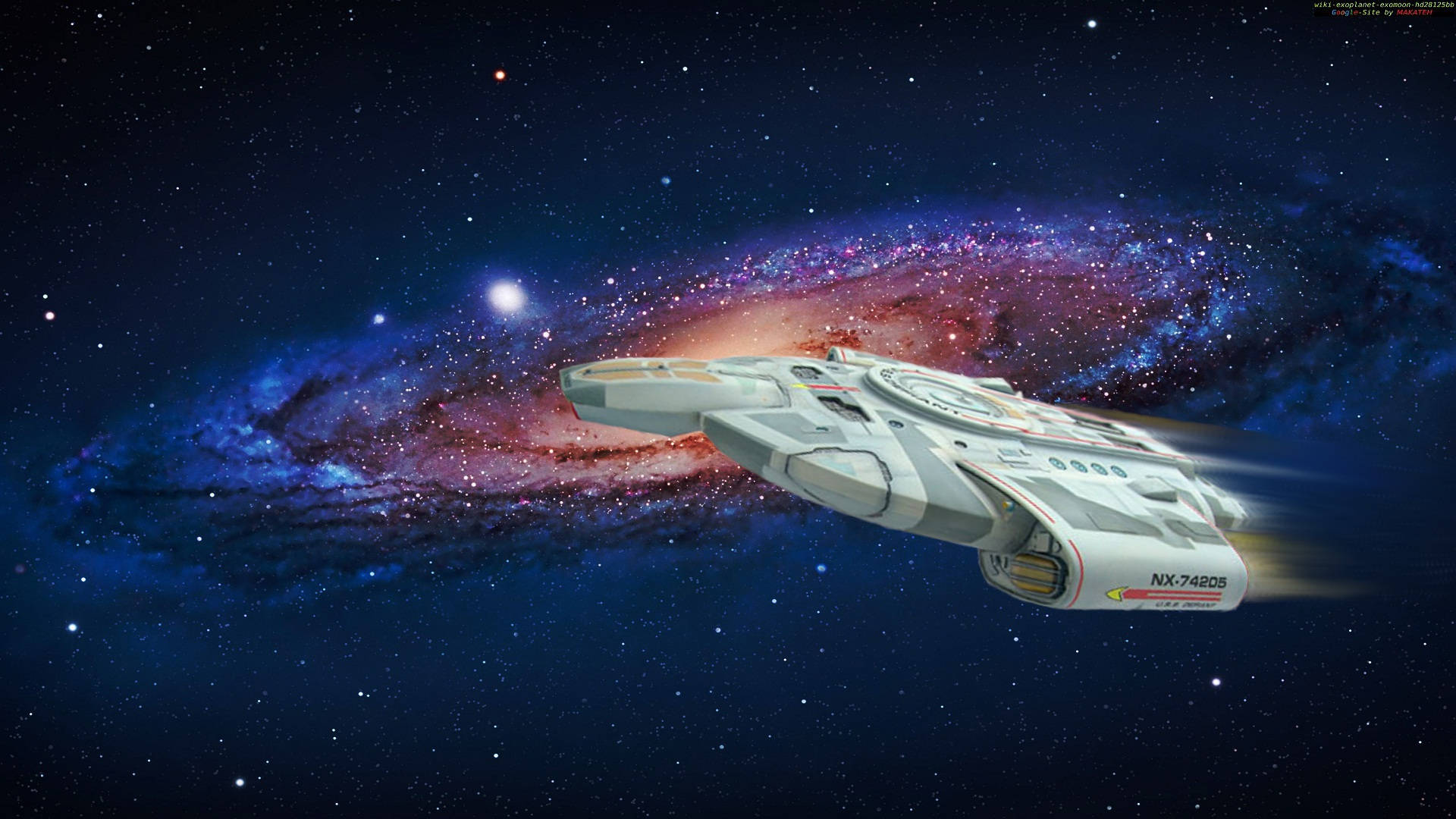 Star Trek Starship Uss Defiant Wormhole