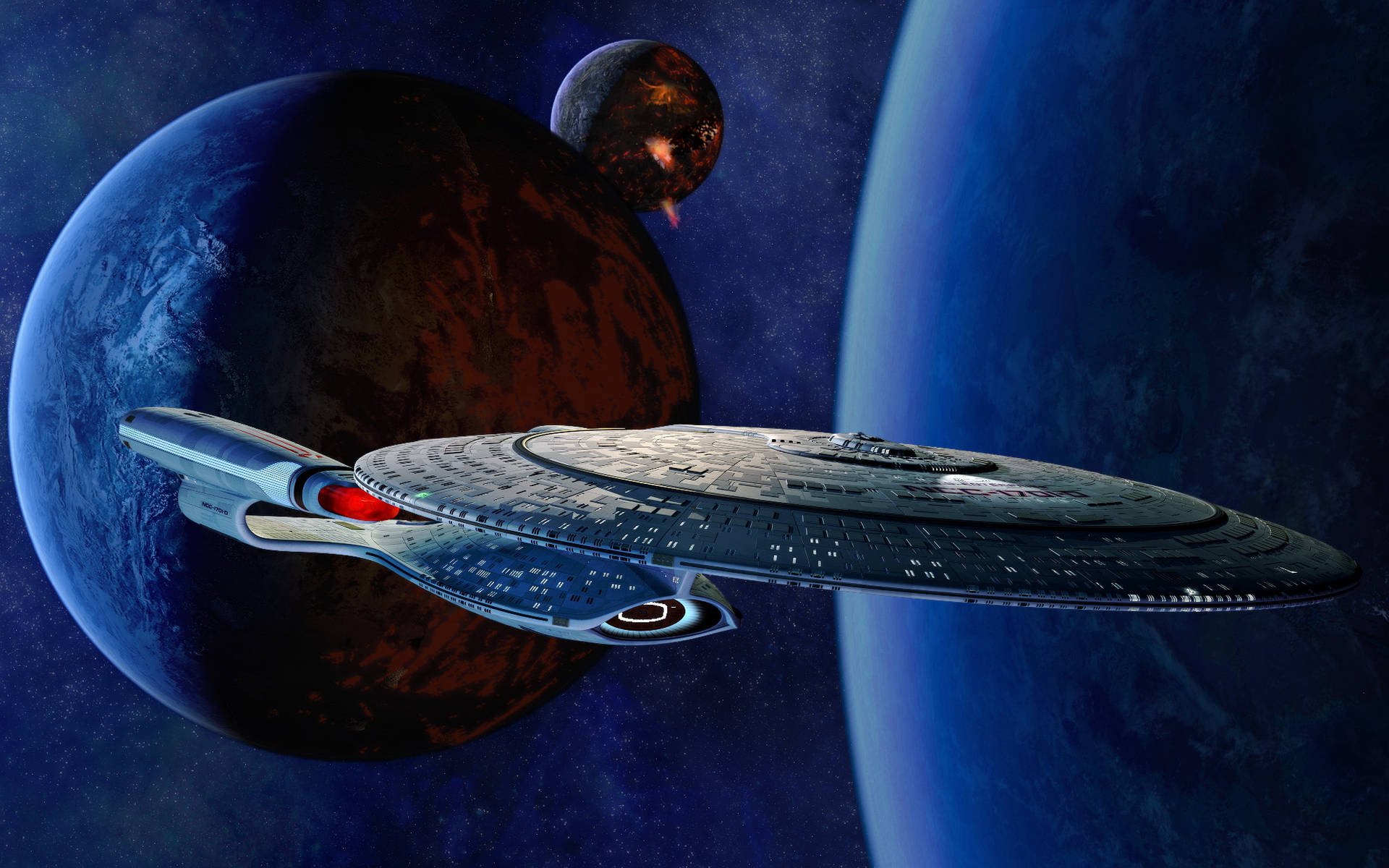 Star Trek Starship Uss Enterprise Three Planets