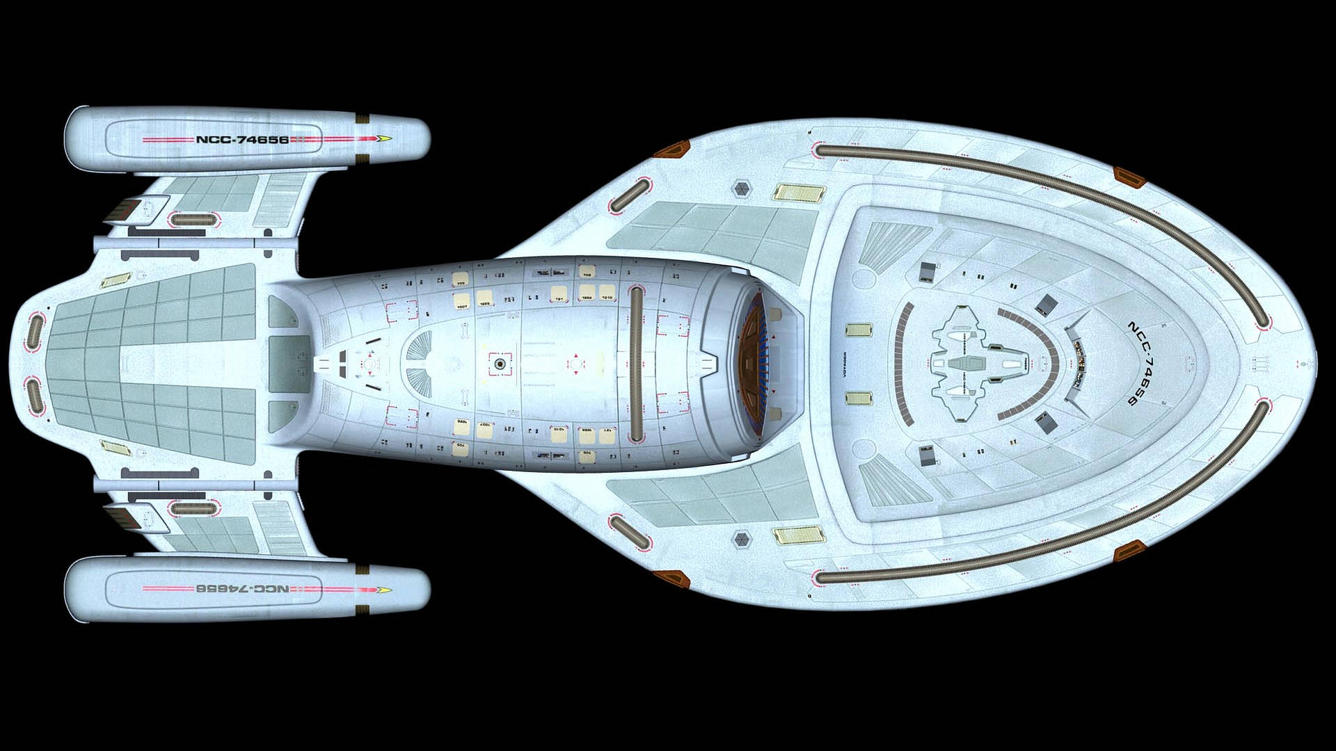 Star Trek Starship Uss Voyager Schematics Background