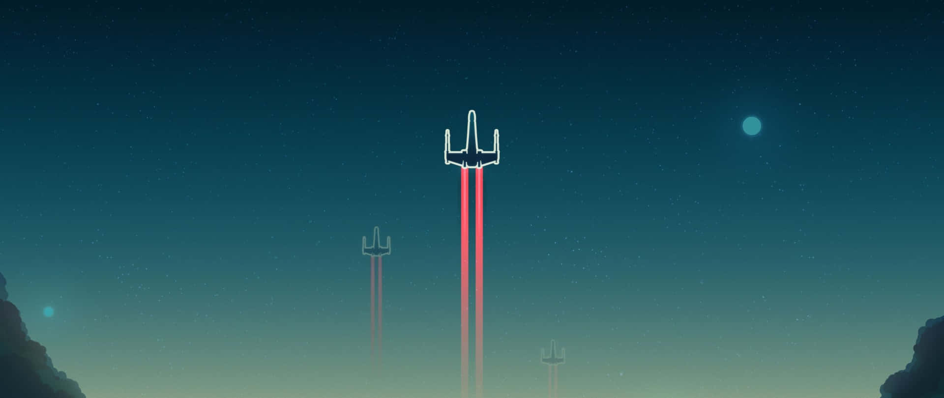 Star Wars 2560 X 1080 Animated Ship Background
