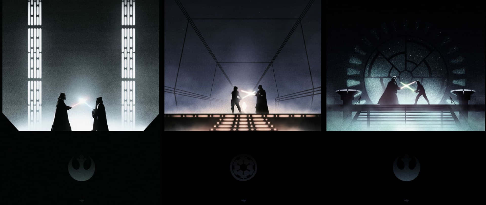 Star Wars 2560 X 1080 Iconic Battles Background