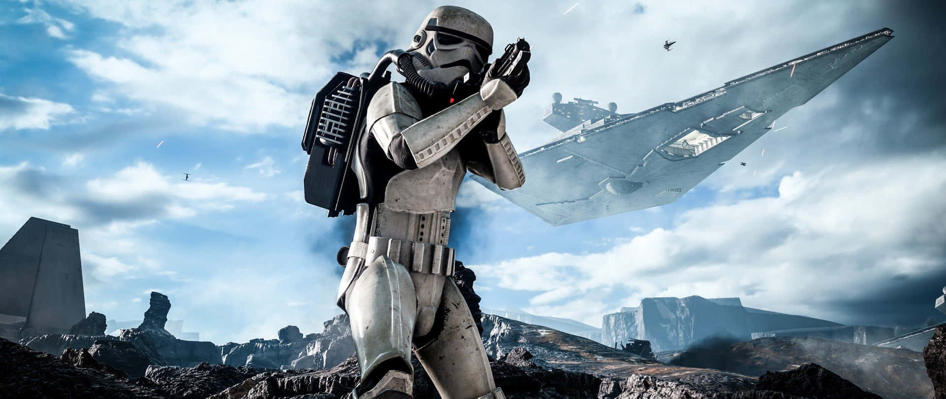 Star Wars 2560 X 1080 Stormtrooper Battle Background