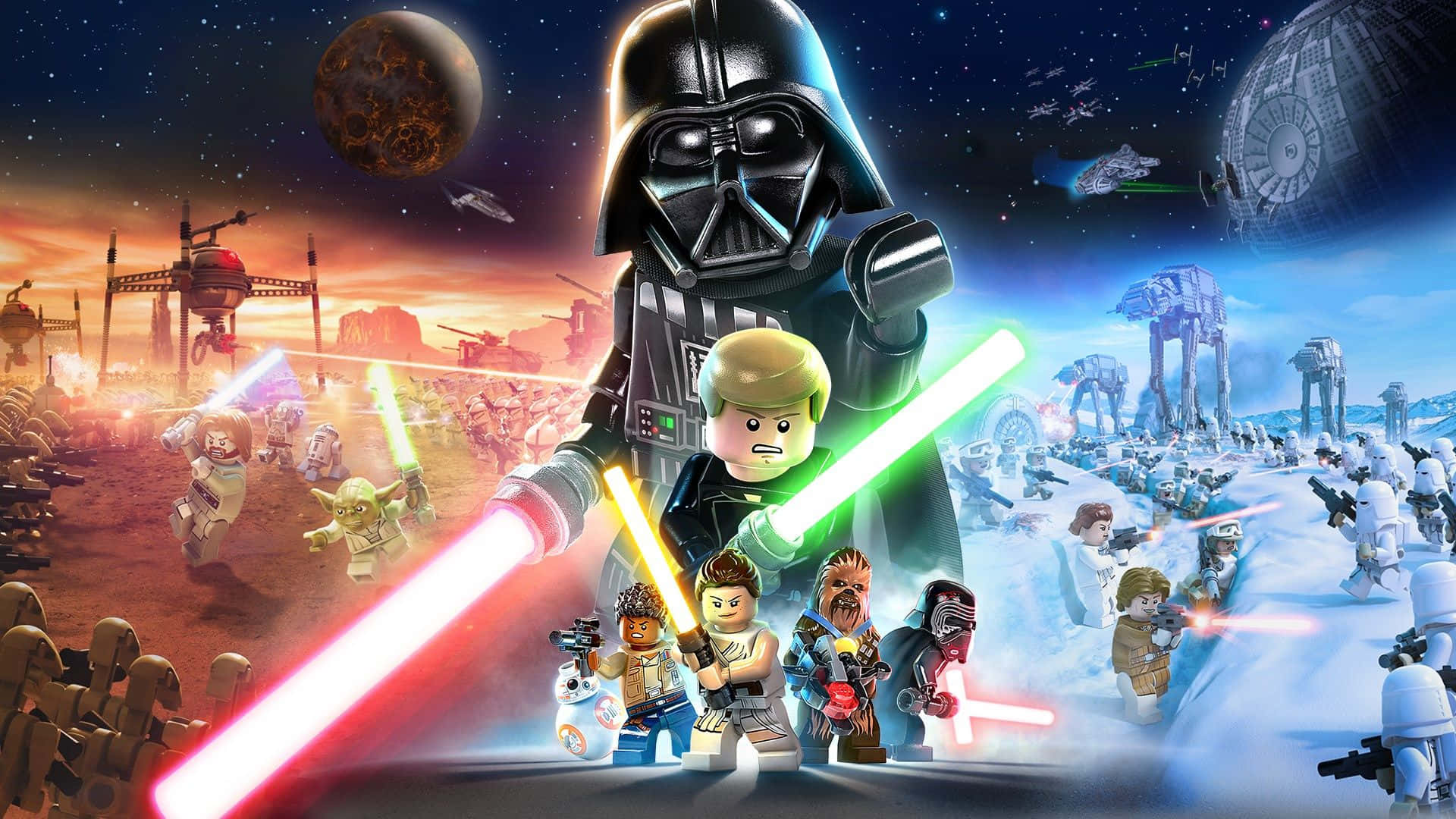 Star Wars Characters Lego Poster