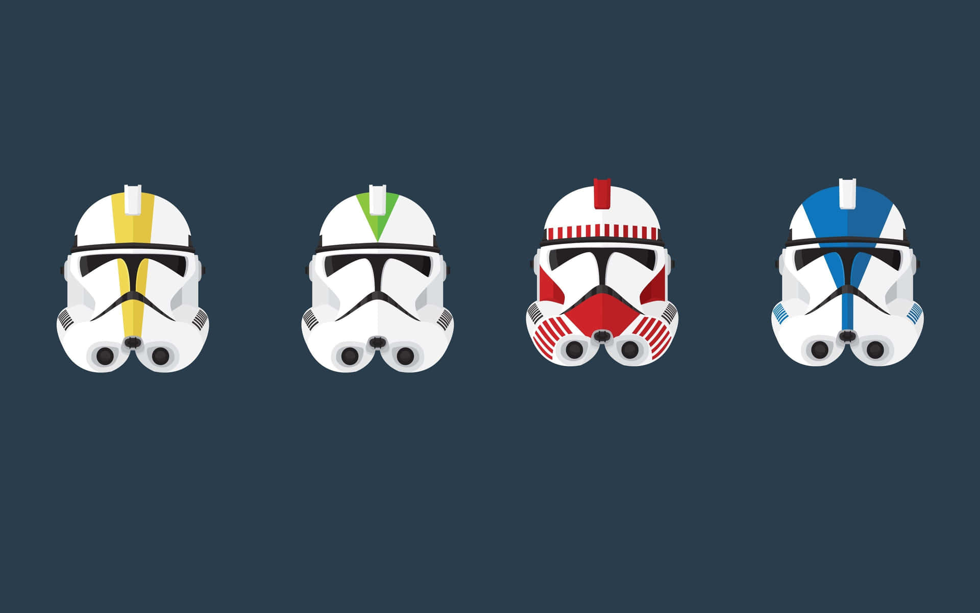 Star Wars Clone Troopers Helmets Background