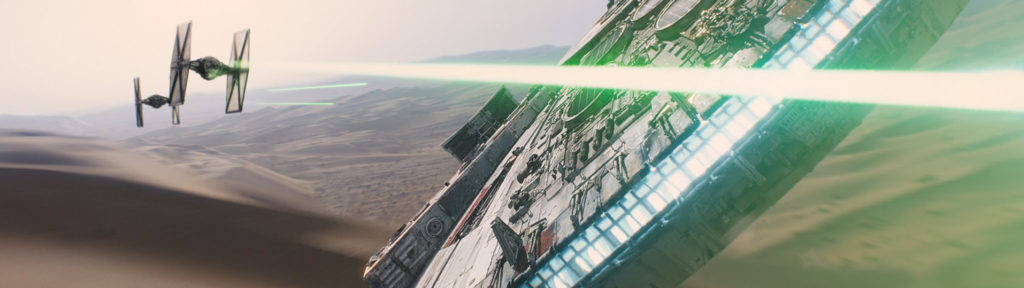 Star Wars Dual Screen Millenium Falcon Background