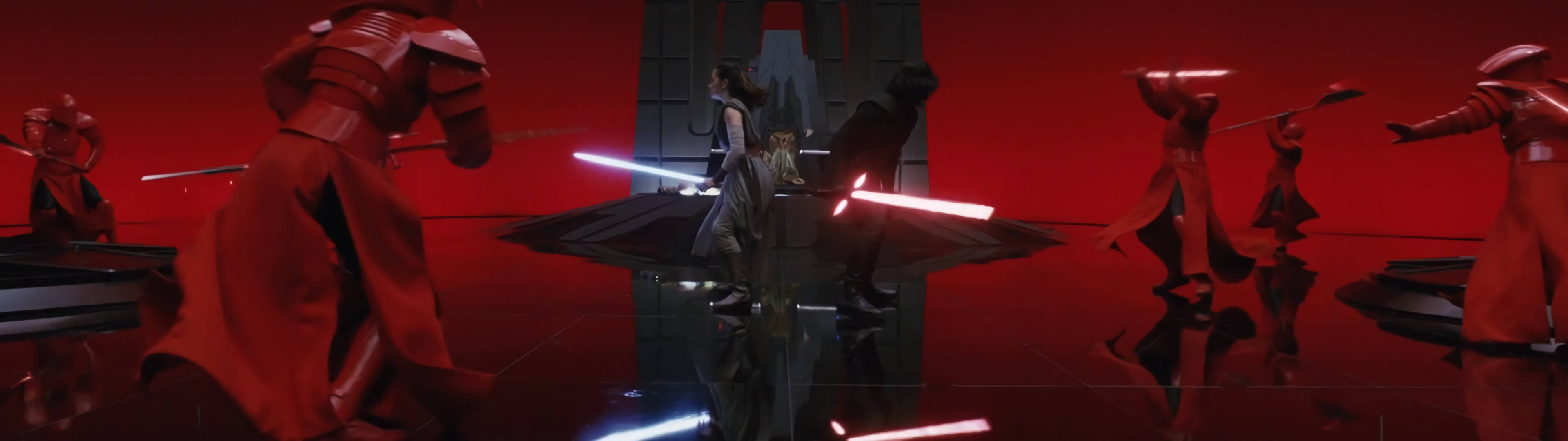 Star Wars Dual Screen The Last Jedi Battle Background