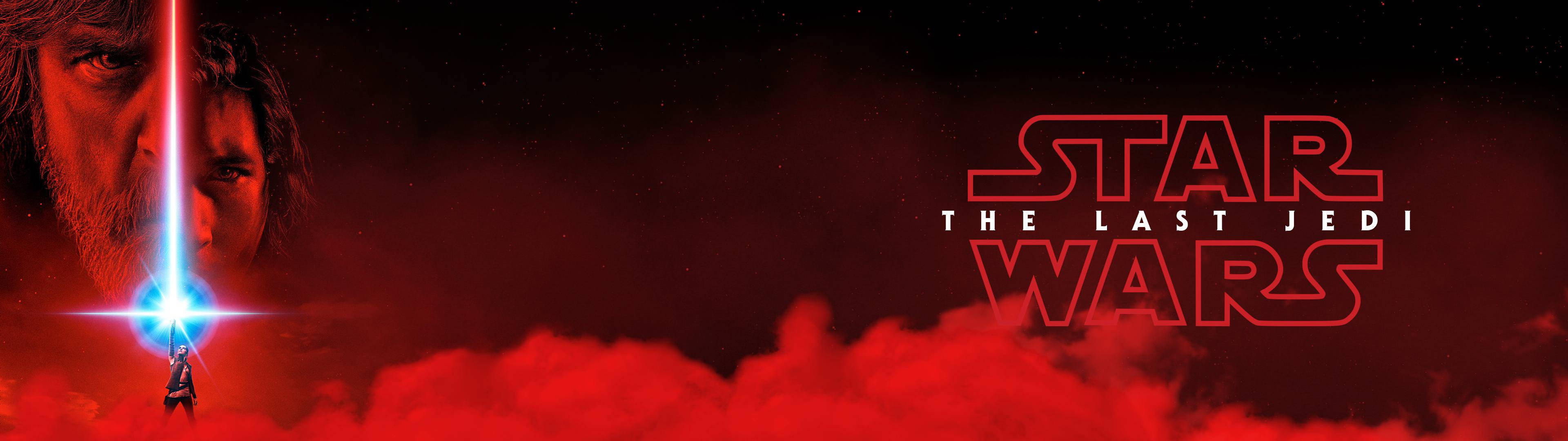 Star Wars Dual Screen The Last Jedi Red Background