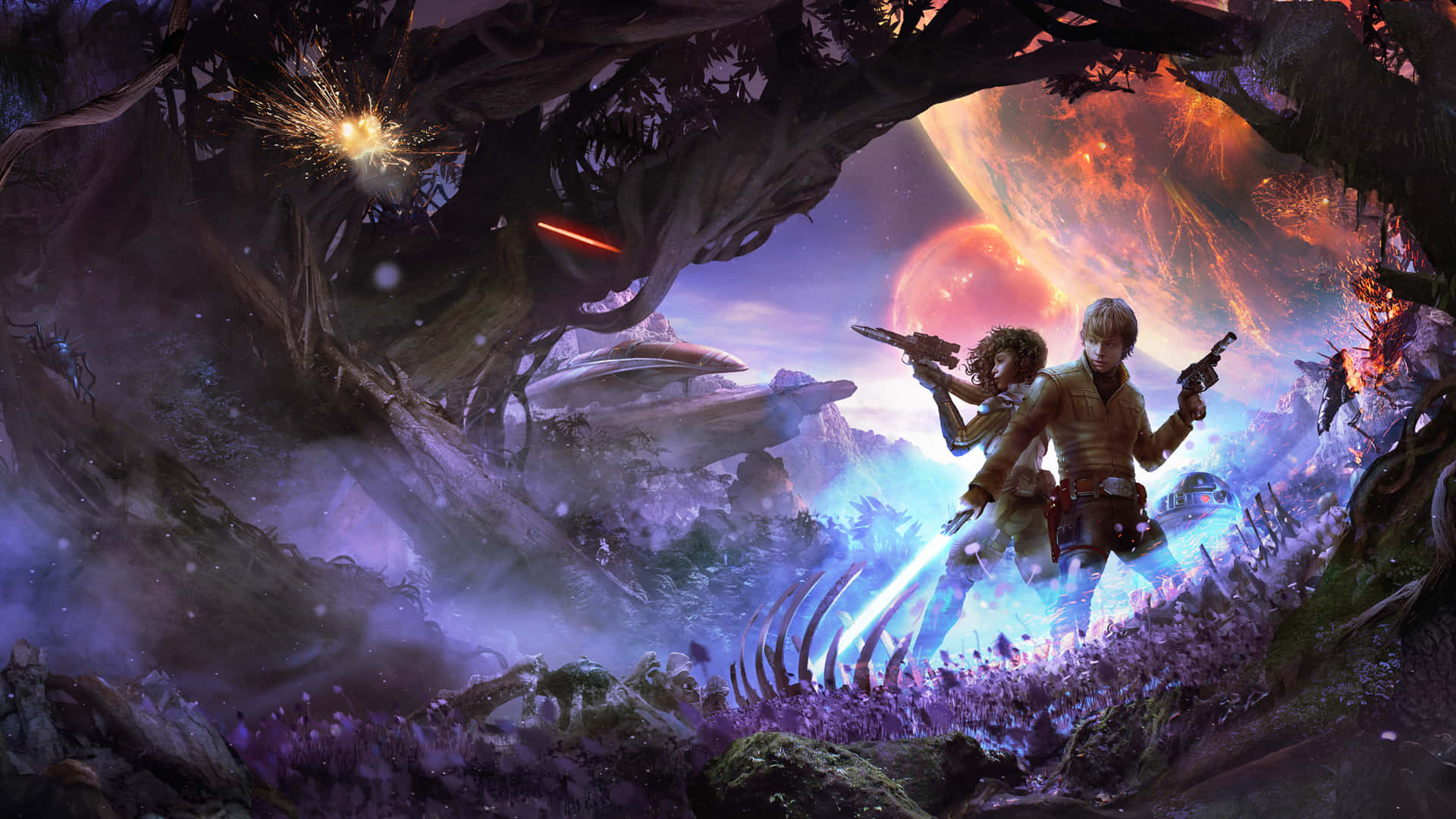 Star Wars Epic Battle Art Background