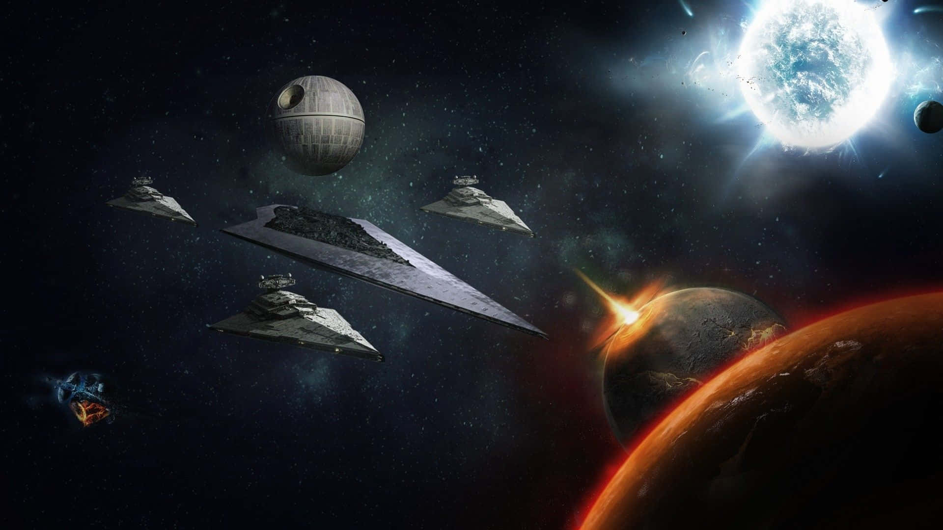 Star Wars Imperial Fleet Advancing