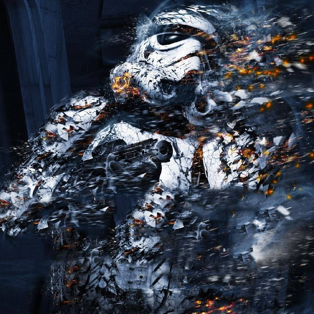 Star Wars Ipad Disintegrating Stormtrooper Background