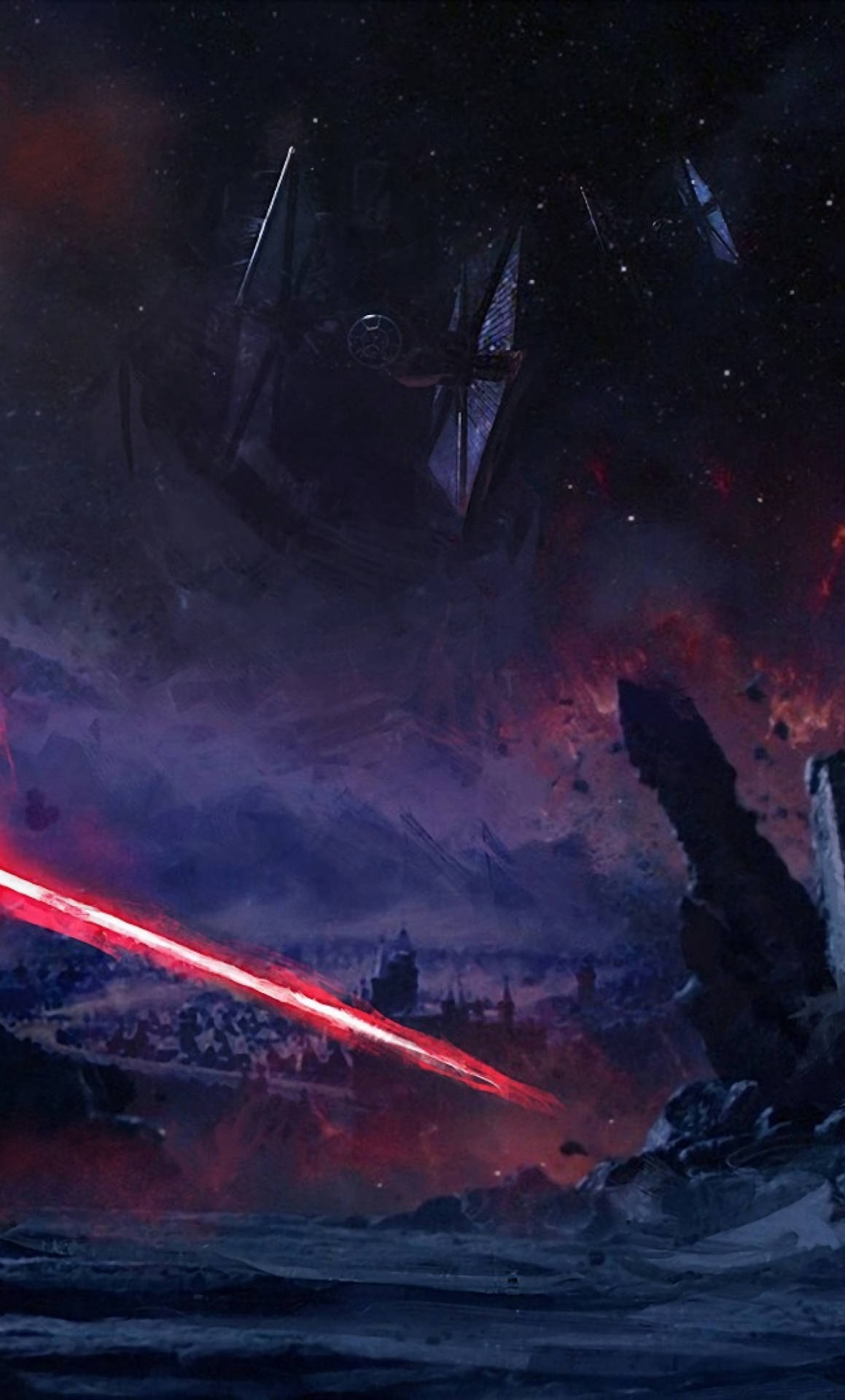 Star Wars Ipad Galactic Empire Starfighter Background