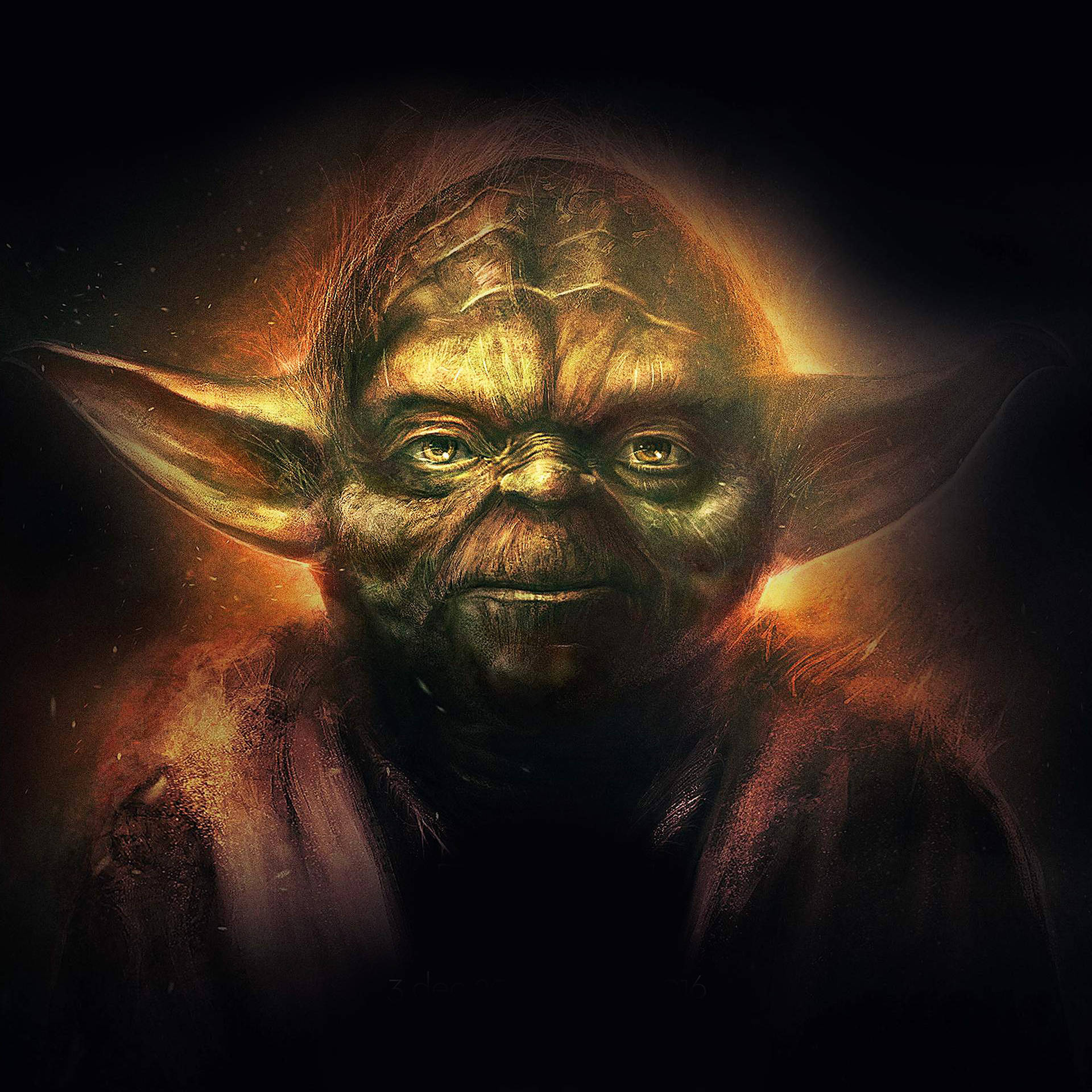 Star Wars Ipad Yoda Artwork Background