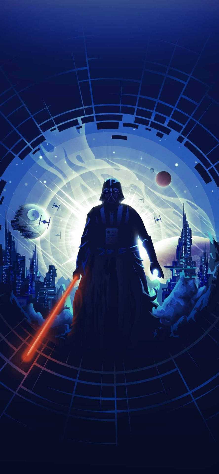 Star Wars Iphone 6 Plus Blue Anakin Background