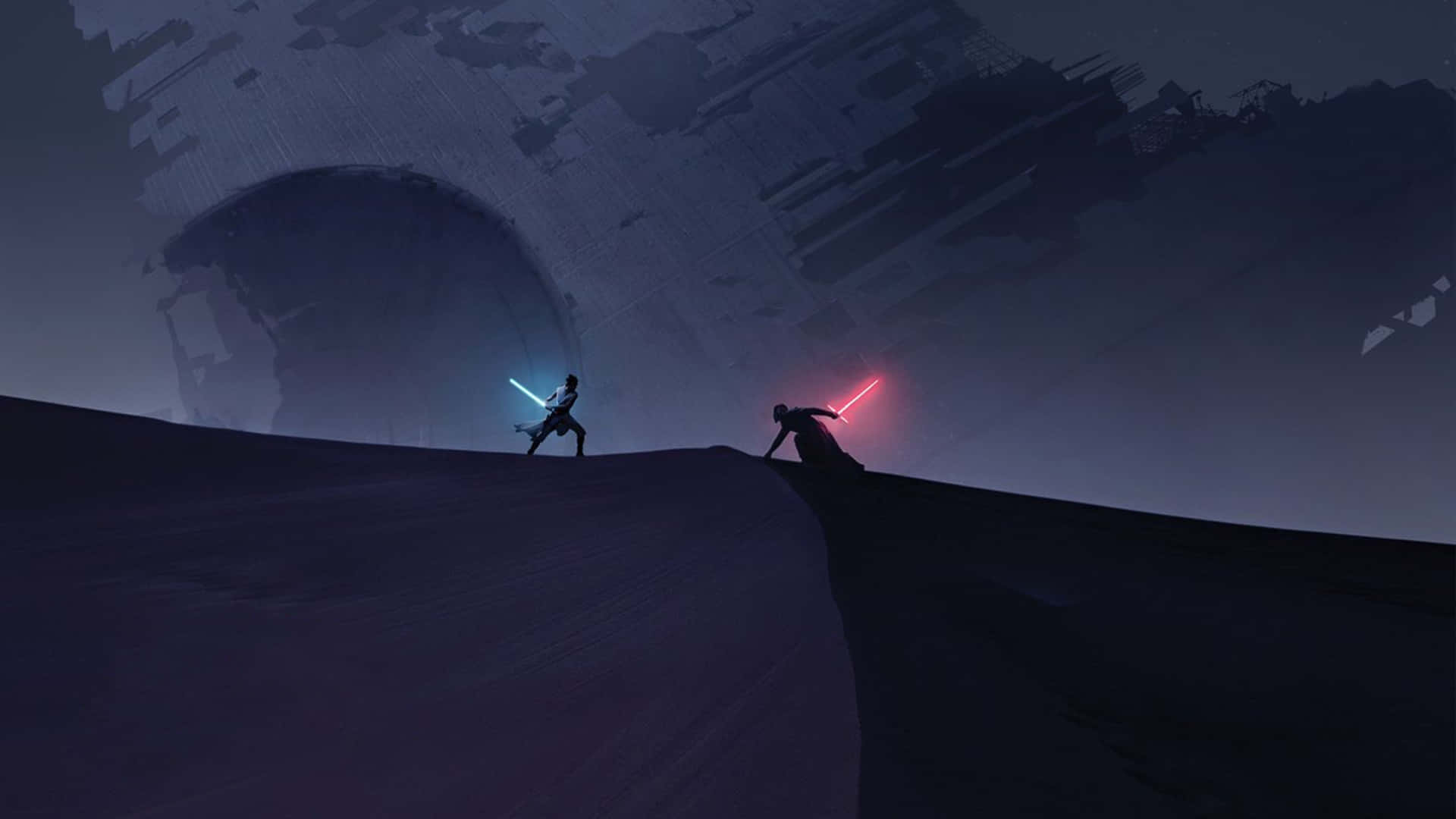 Star Wars Lightsaber Duel Ultra Wide Background