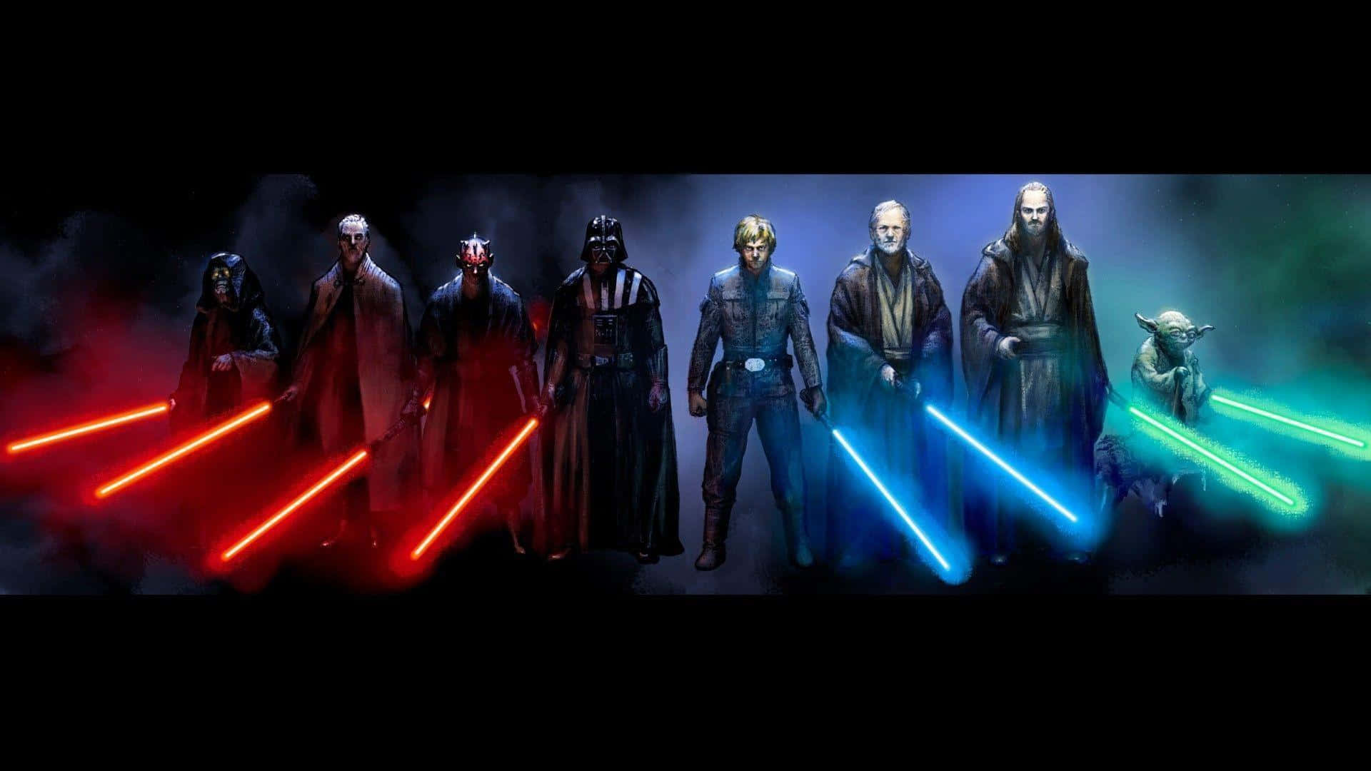 Star Wars Lightsaber Showdown Art Background