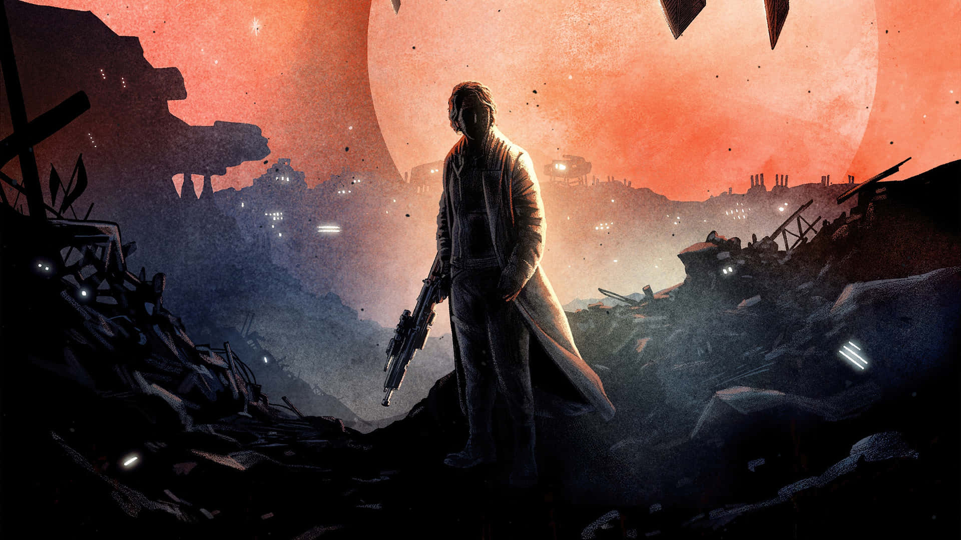 Star Wars Lone Warrior Ultra Wide Background