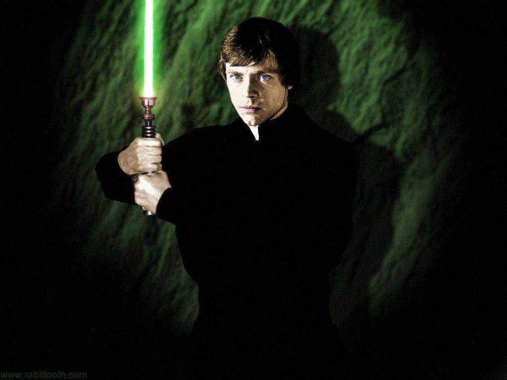 Star Wars Luke Skywalker 4k With Gleaming Sword Background