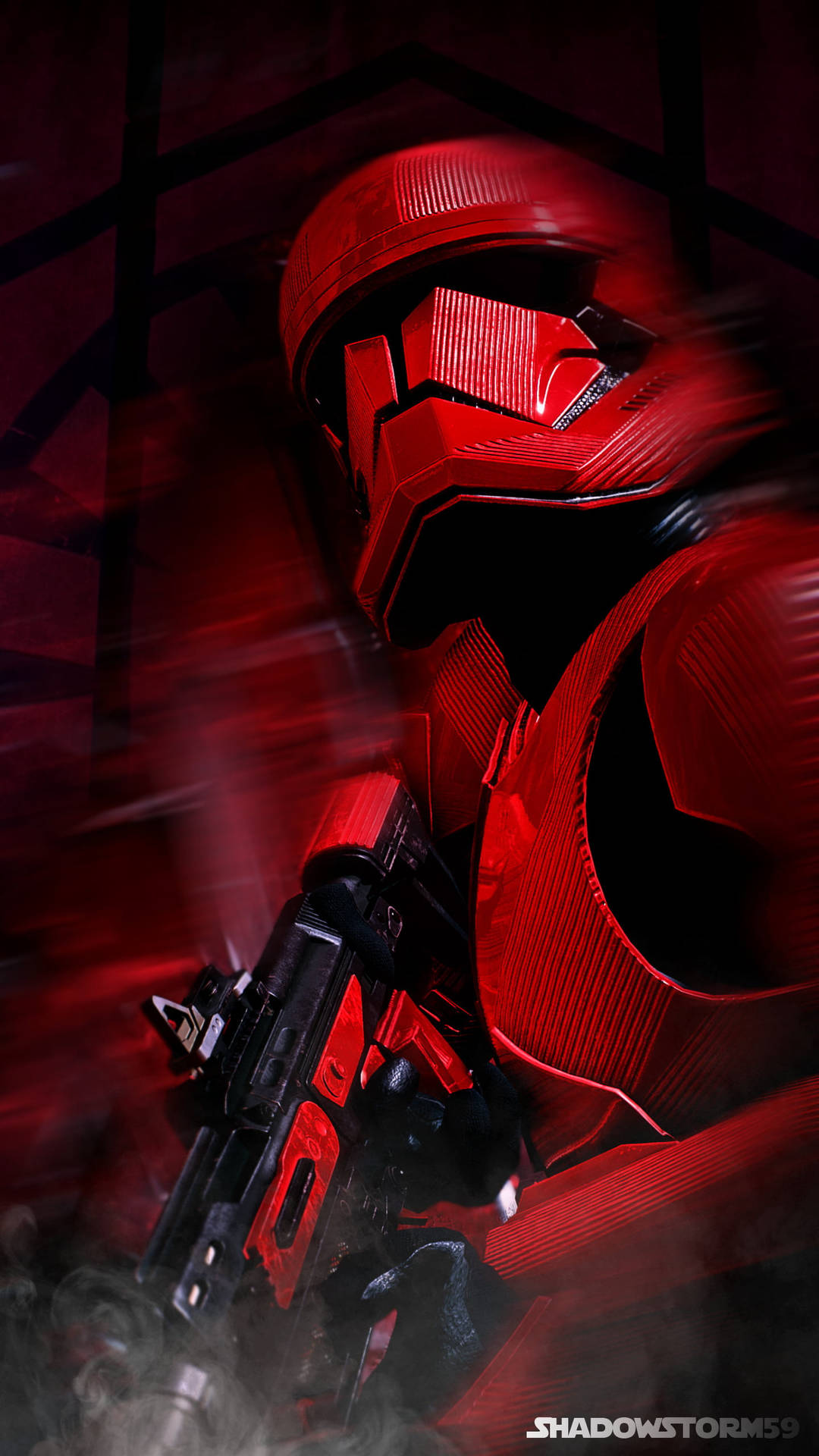 Star Wars Red Armor Sith Trooper Background