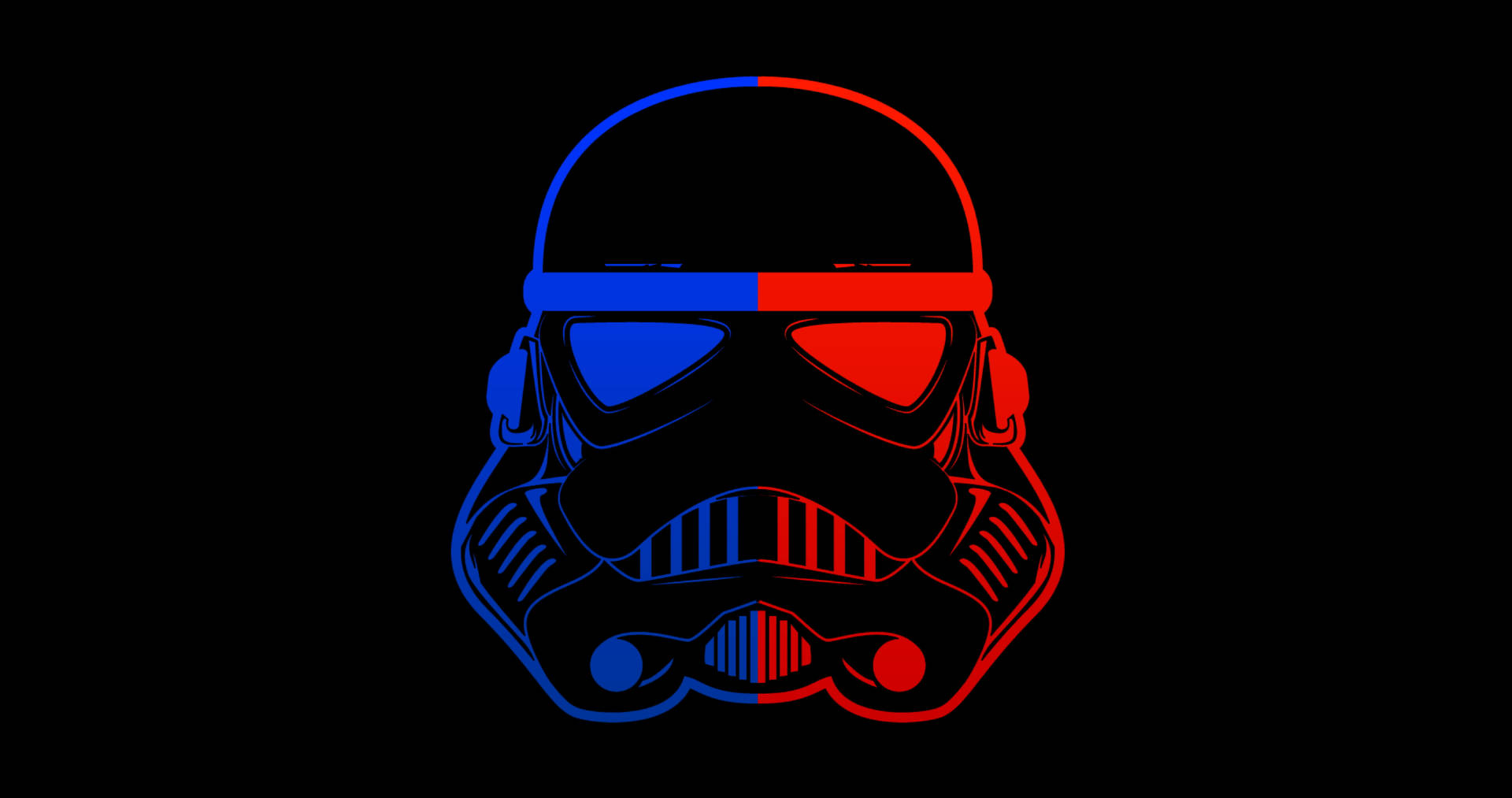 Star Wars Red Blue Stormtrooper Helmet Background