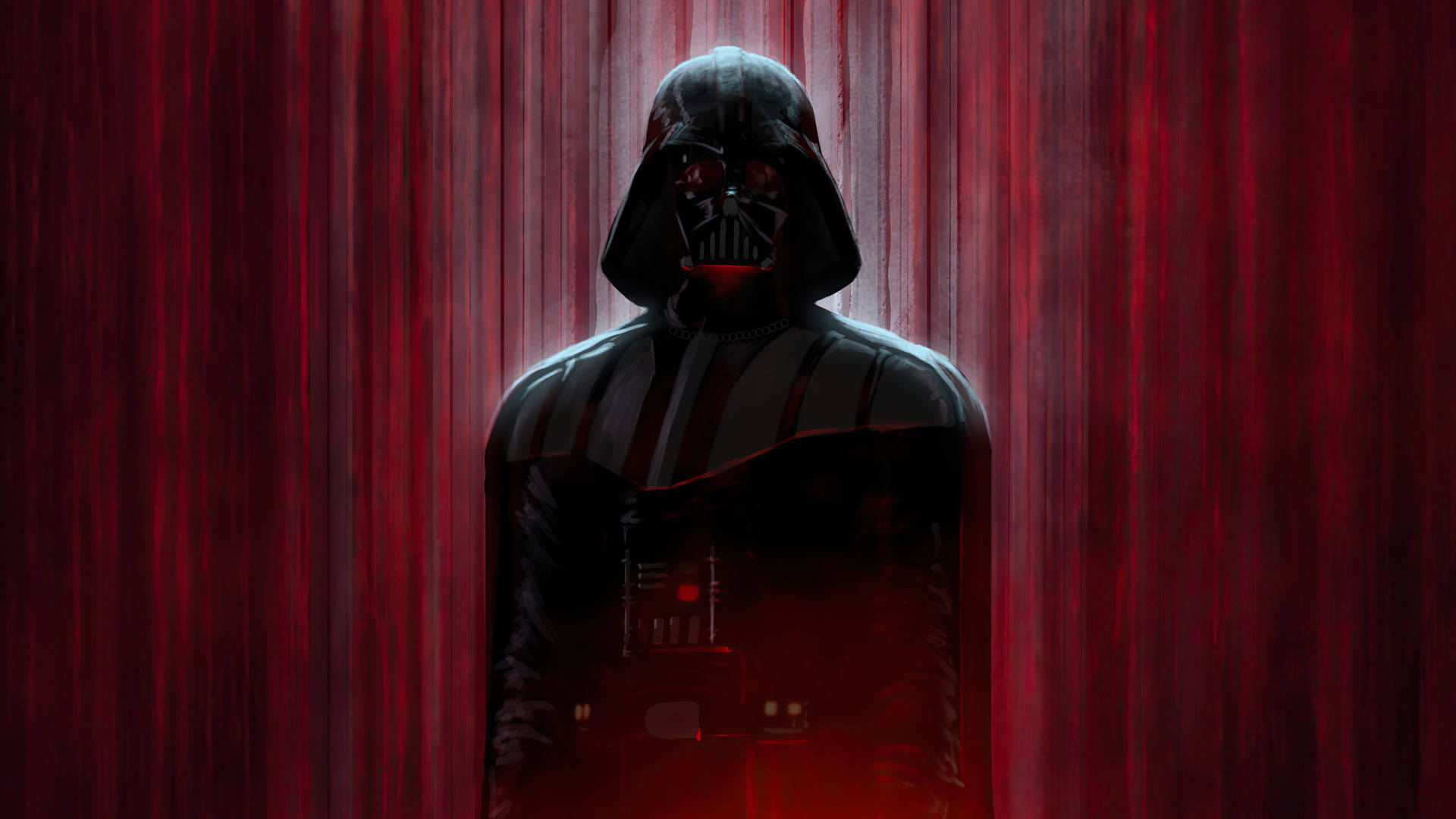 Star Wars Red Darth Vader Wood Background