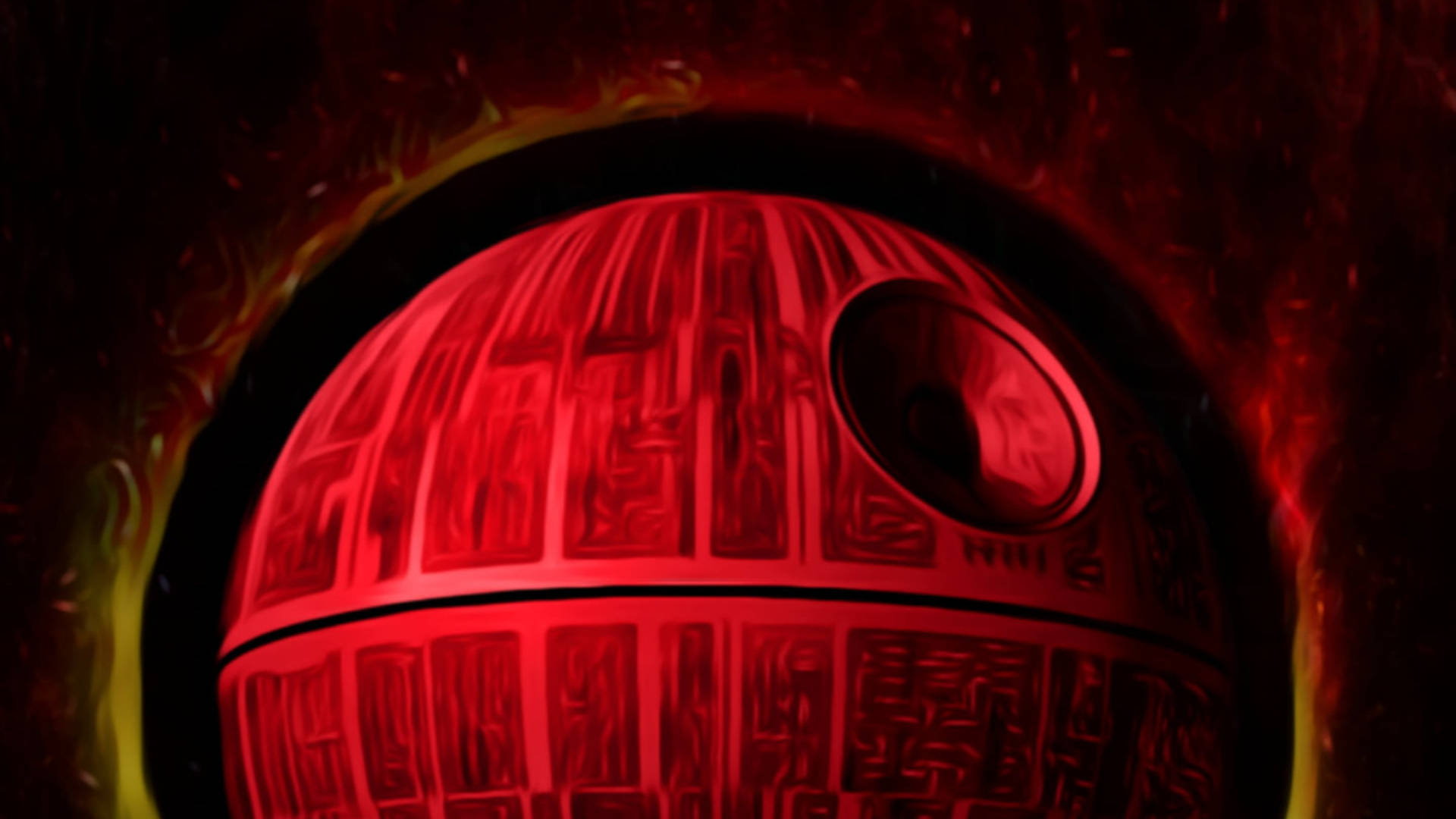 Star Wars Red Death Star Background