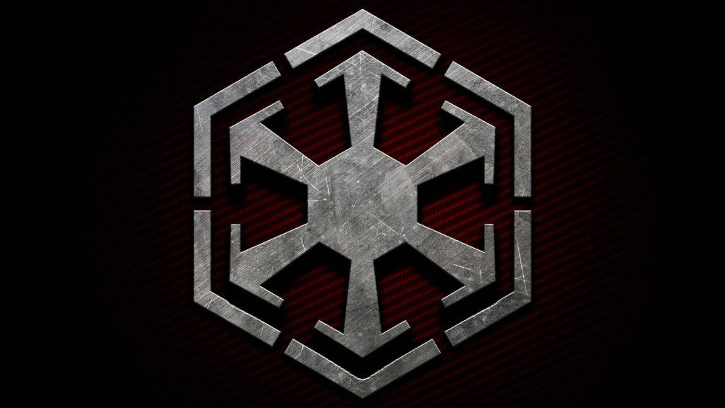 Star Wars Red Empire Logo 3d Background