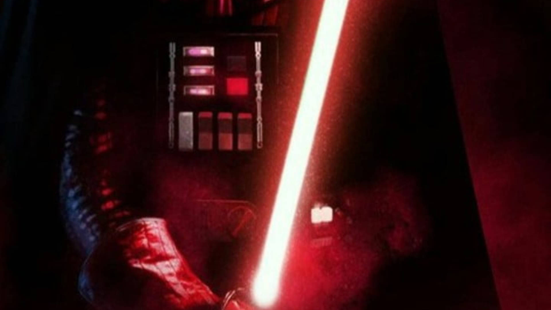 Star Wars Red Lightsaber Darth Vader Background