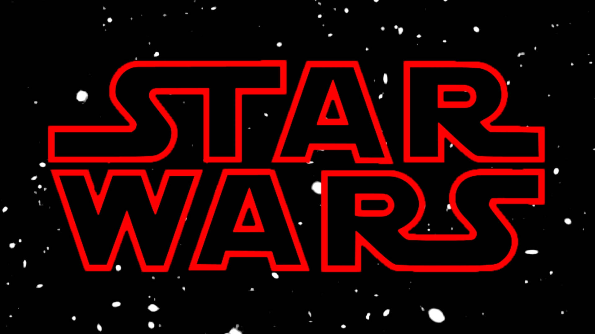 Star Wars Red Logo Space Background Background