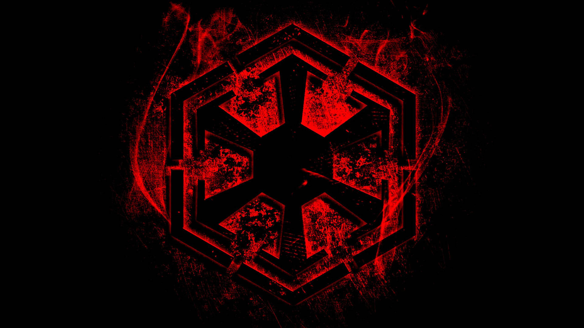 Star Wars Red Sith Empire Logo Background