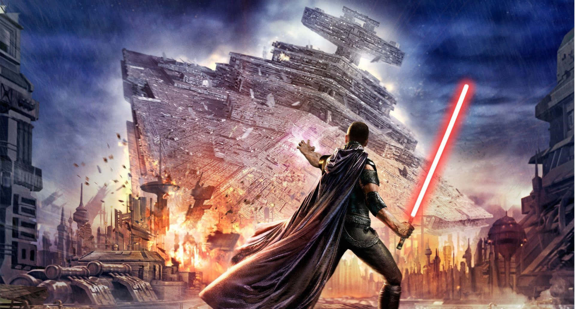 Star Wars Showdown Cityscape Background