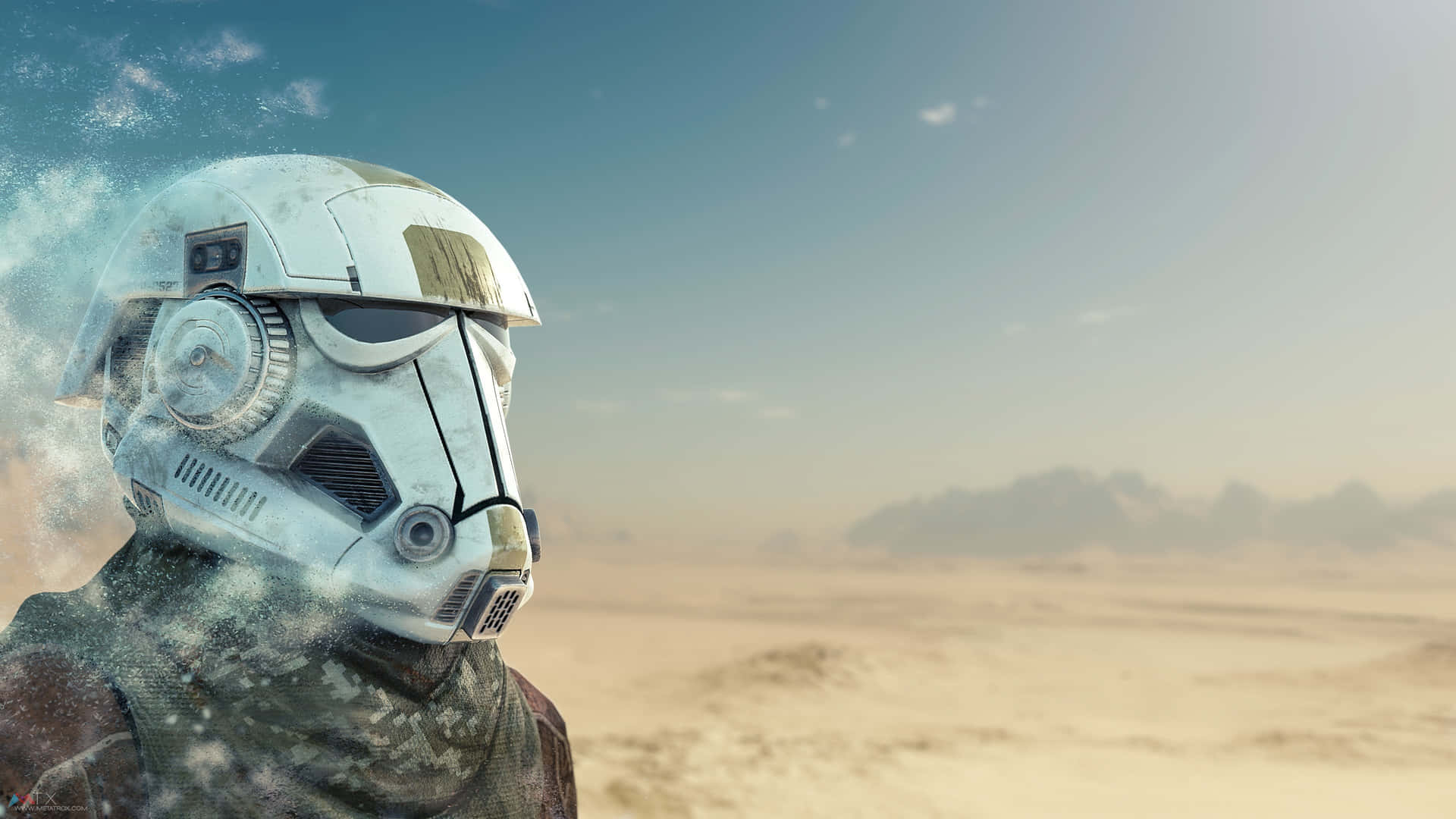 Star Wars Stormtrooper Desert Vista Ultra Wide Background