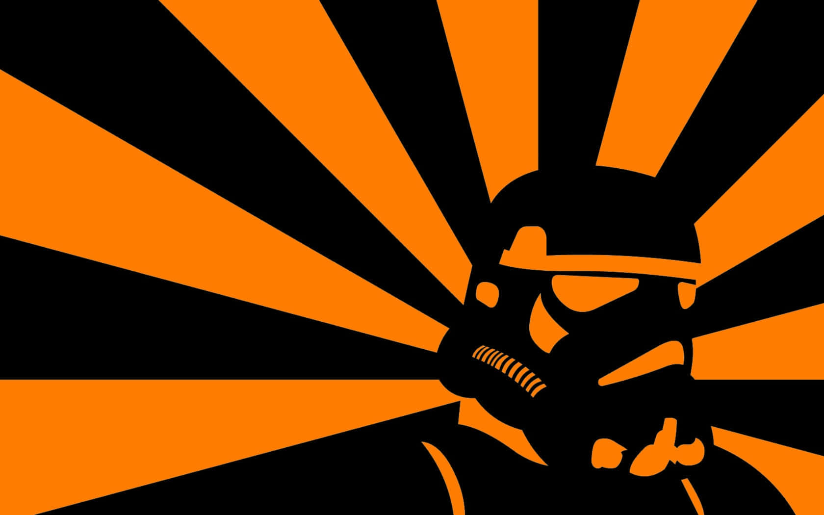 Star Wars Stormtrooper Orange Black Art Background