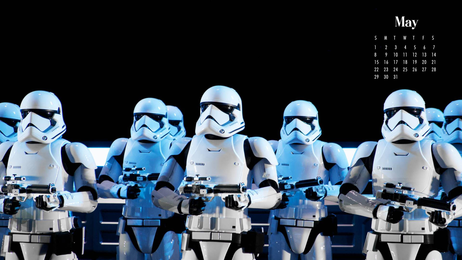 Star Wars Stormtroopers In A Dark Background Background