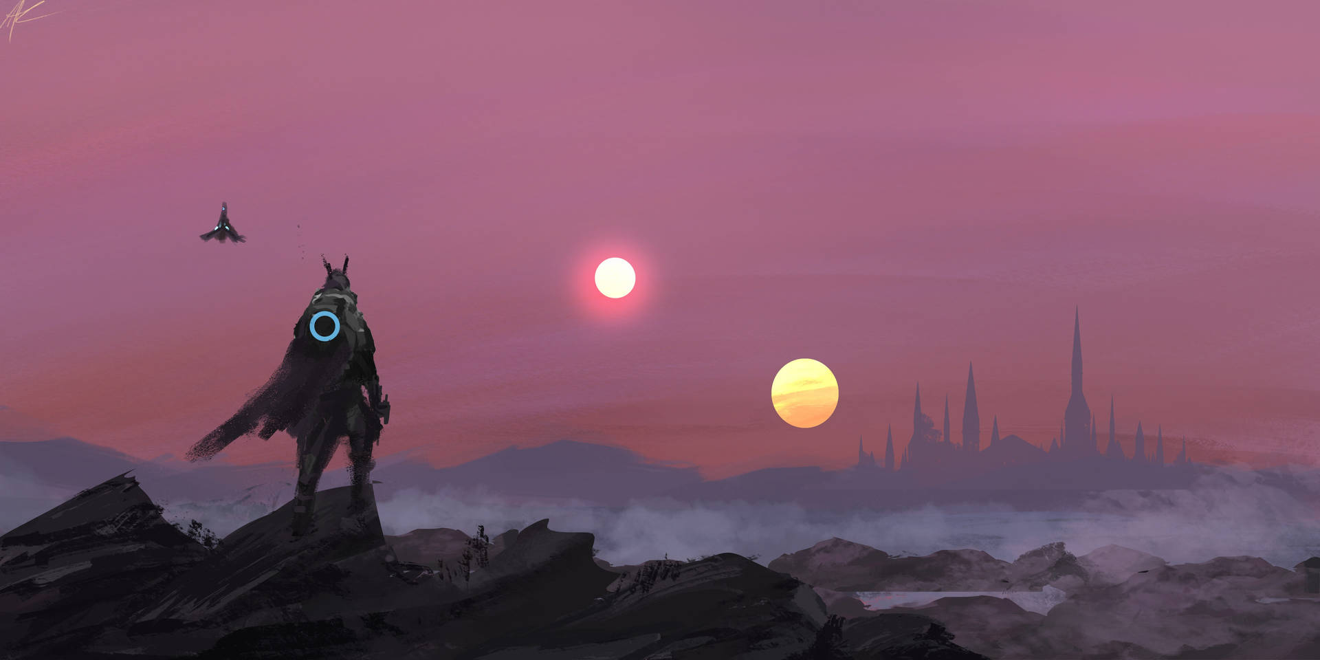 Star Wars Sunset Vibe Background