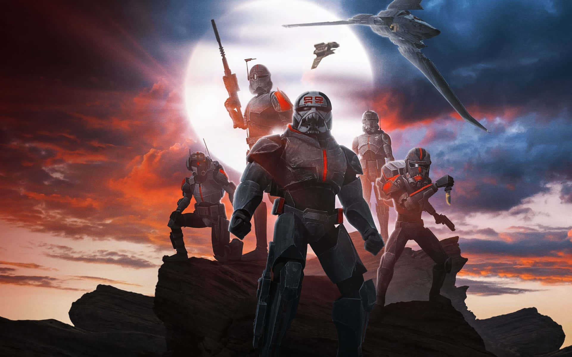 Star Wars The Bad Batch Moon Background