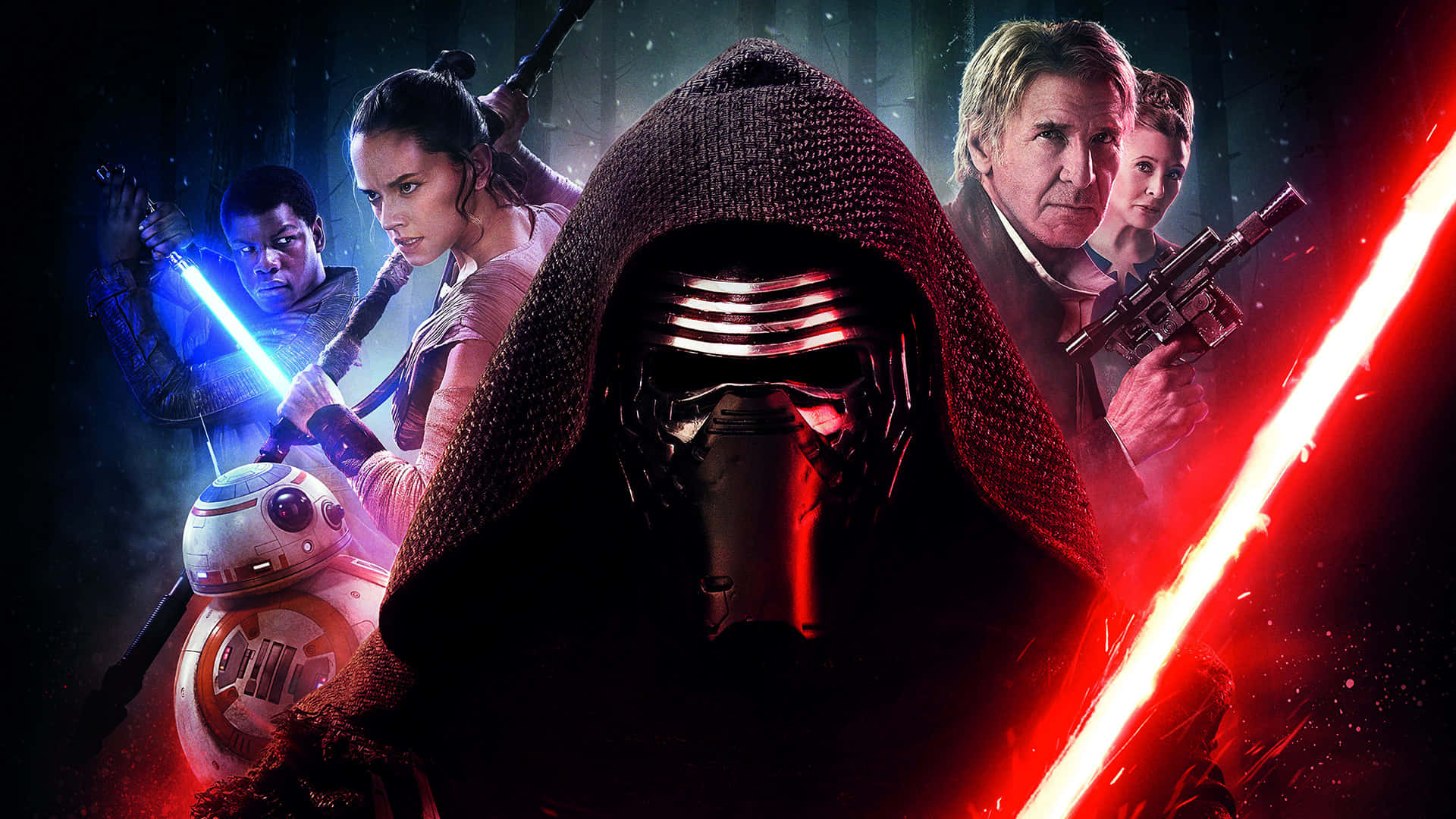 Star Wars The Force Awakens Main Cast Background