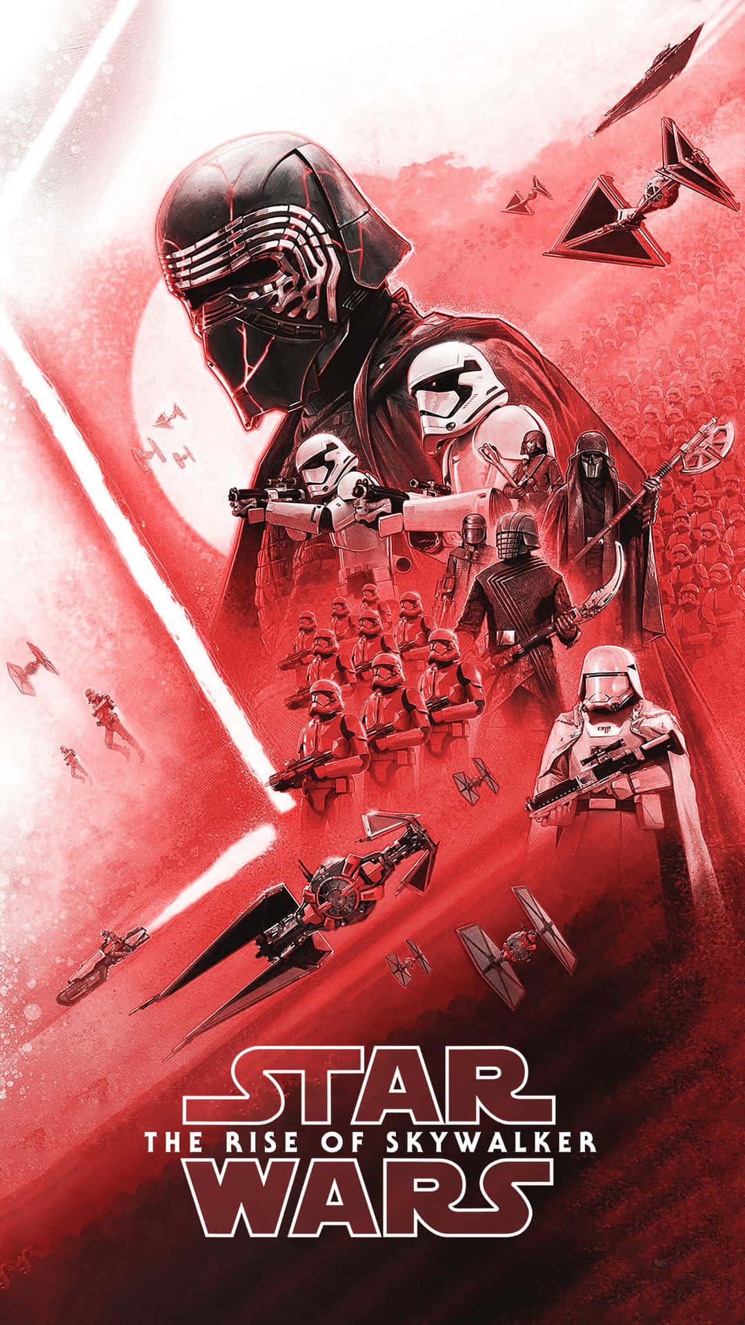 Star Wars The Riseof Skywalker Red Artwork