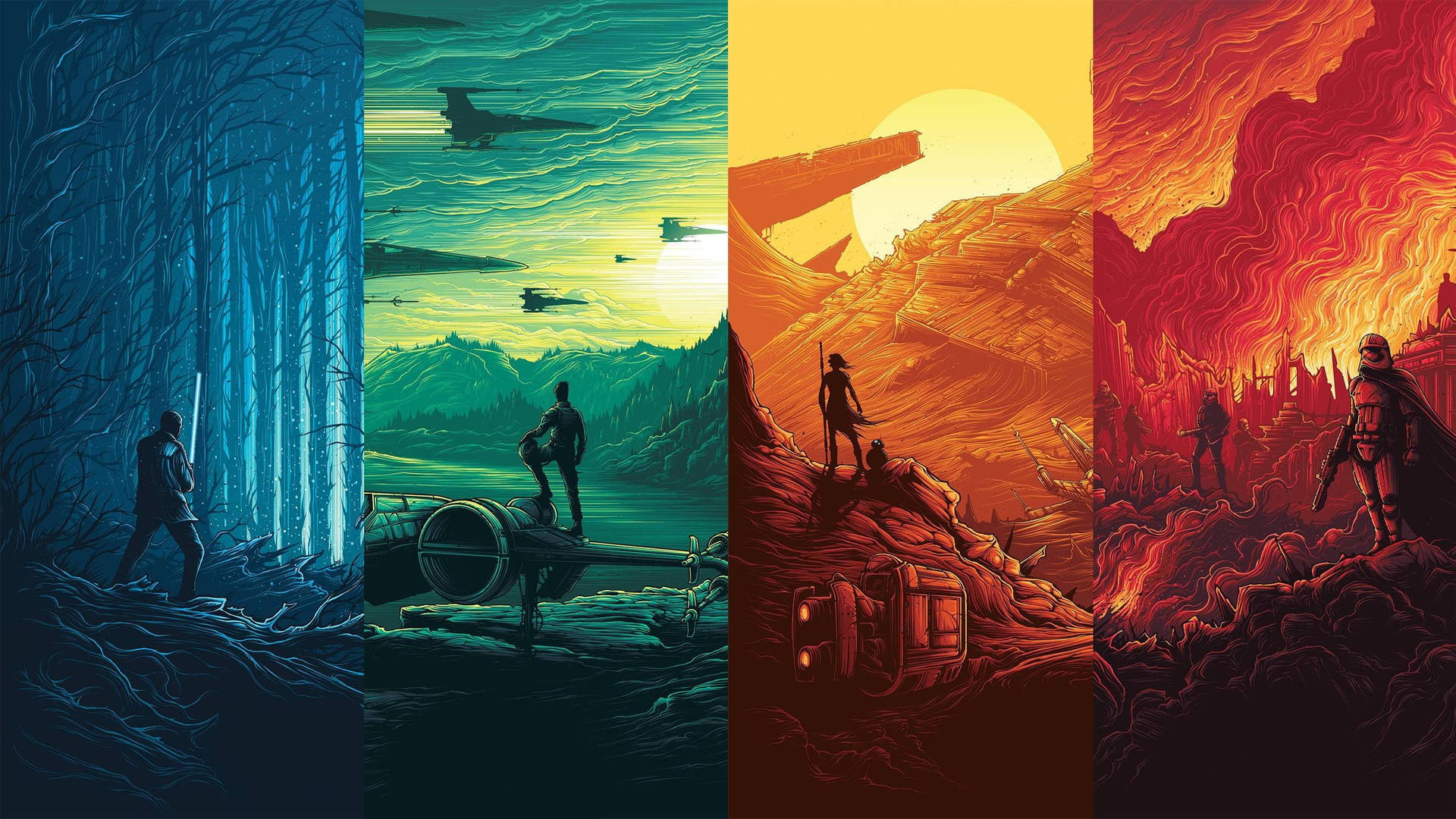 Star Wars Vector Art Background