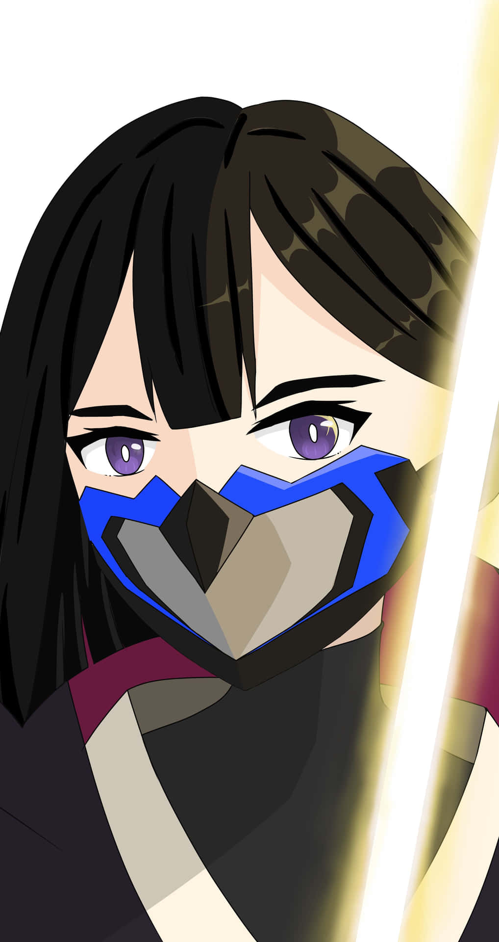 Star Wars Visions Warrior With Lightsaber Background