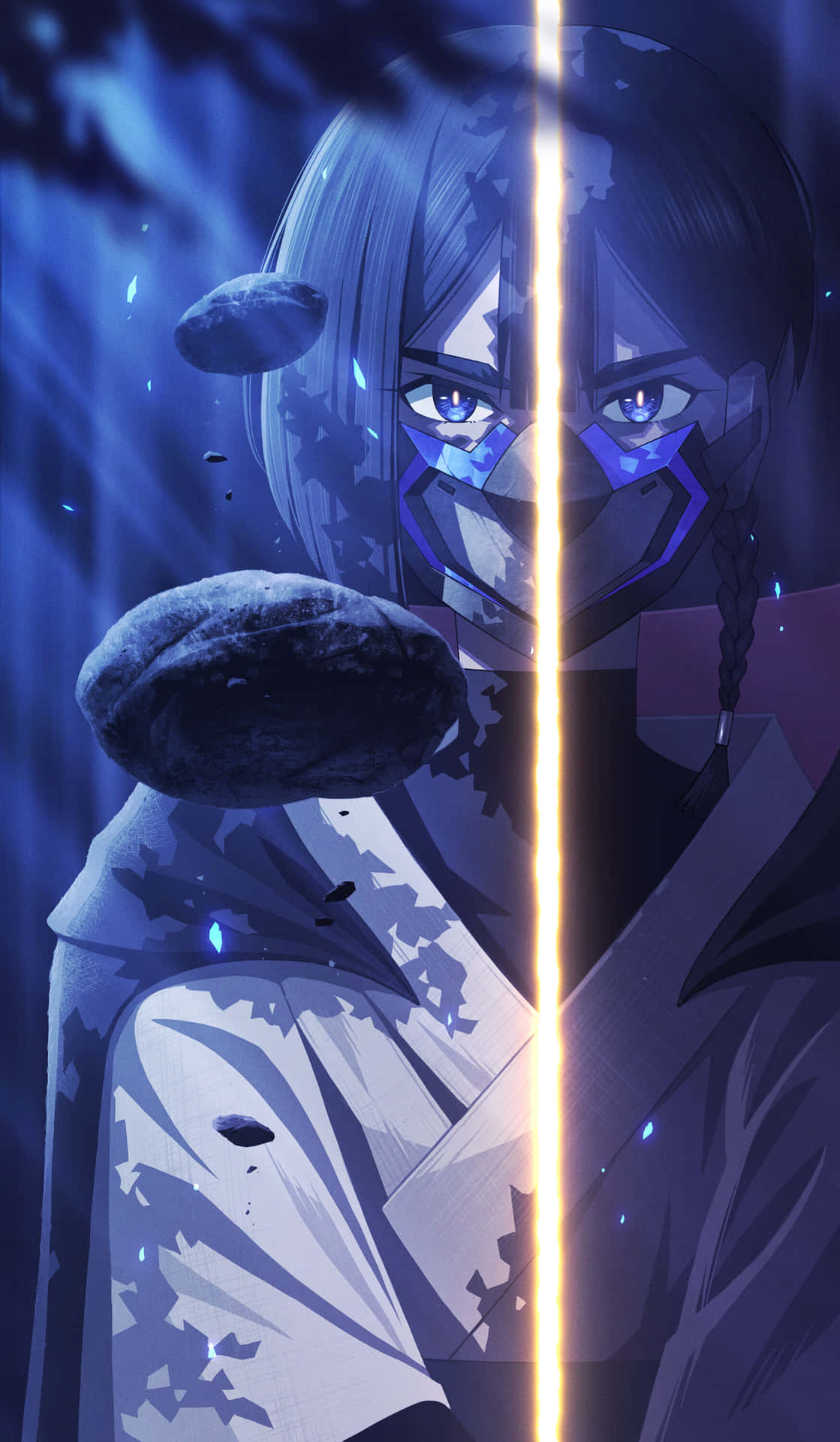 Star Wars Visions Warrior With Lightsaber Background
