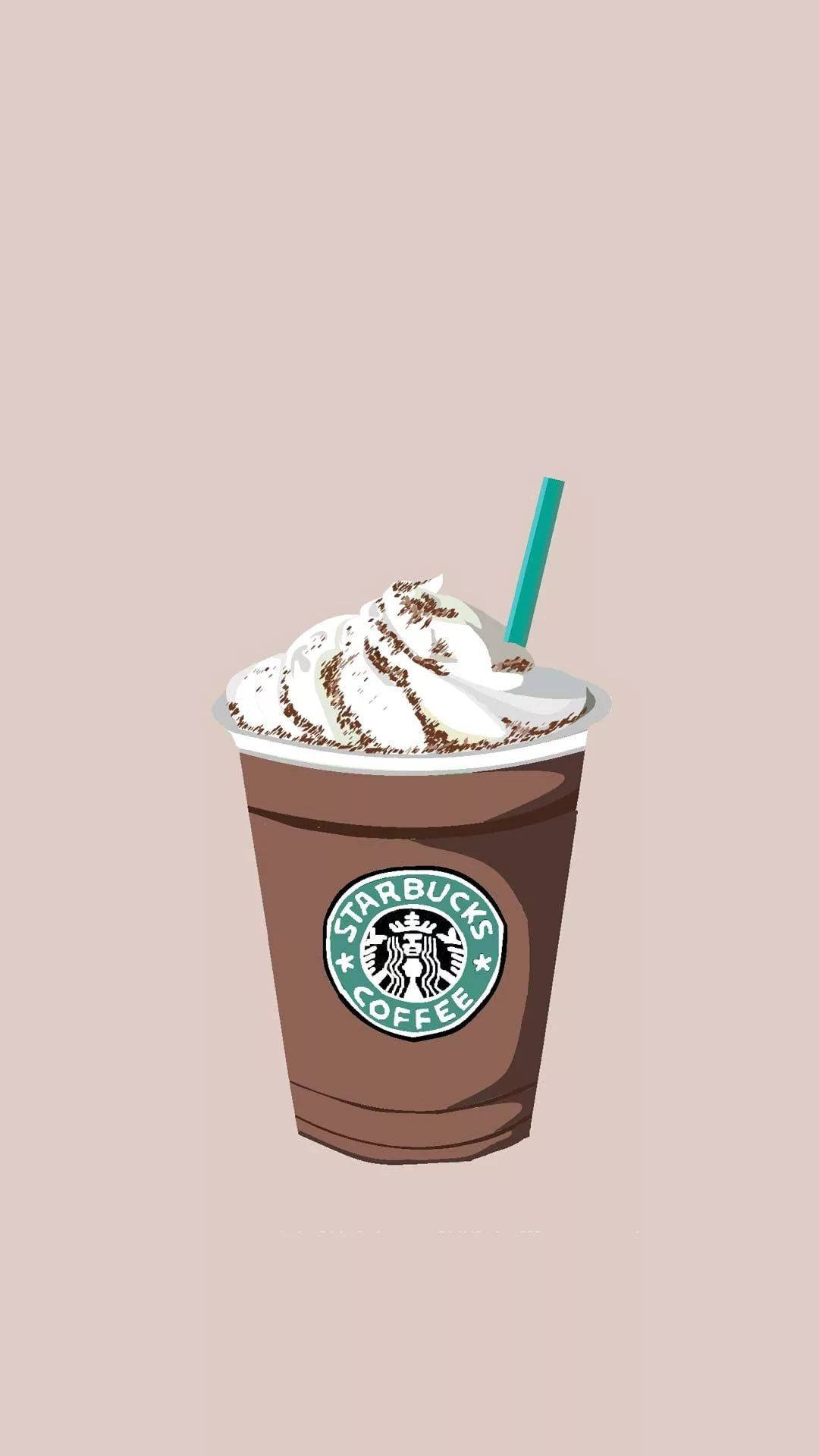 Starbucks Chocolate Drink Art Background