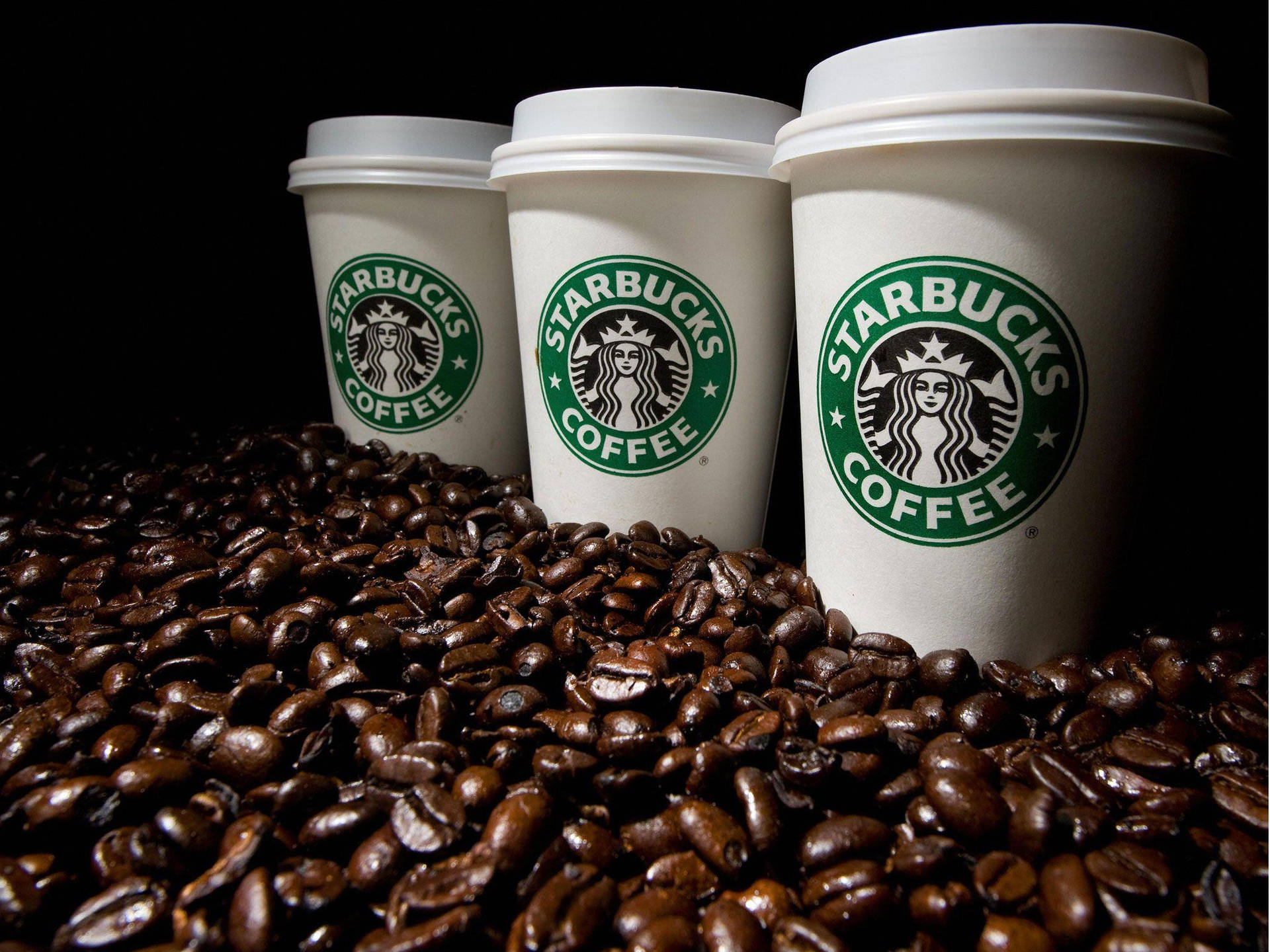 Starbucks Coffee Beans Background